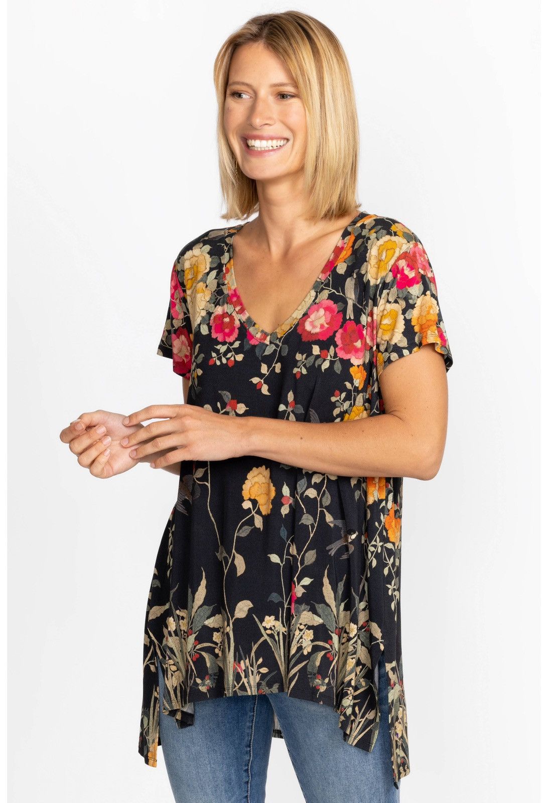Johnny Was Johnny Was Graceful Drape Tunic Asymmetrical M S Size M / US 6-8 / IT 42-44 - 10 Thumbnail
