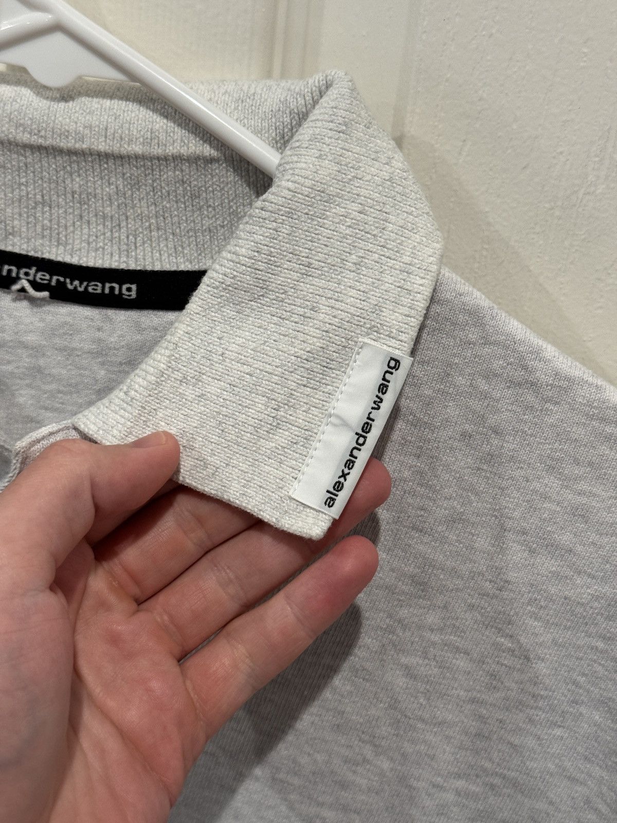 Alexander Wang Alexander Wang Heather Grey Collared Shirt size XL Size US XL / EU 56 / 4 - 9 Thumbnail