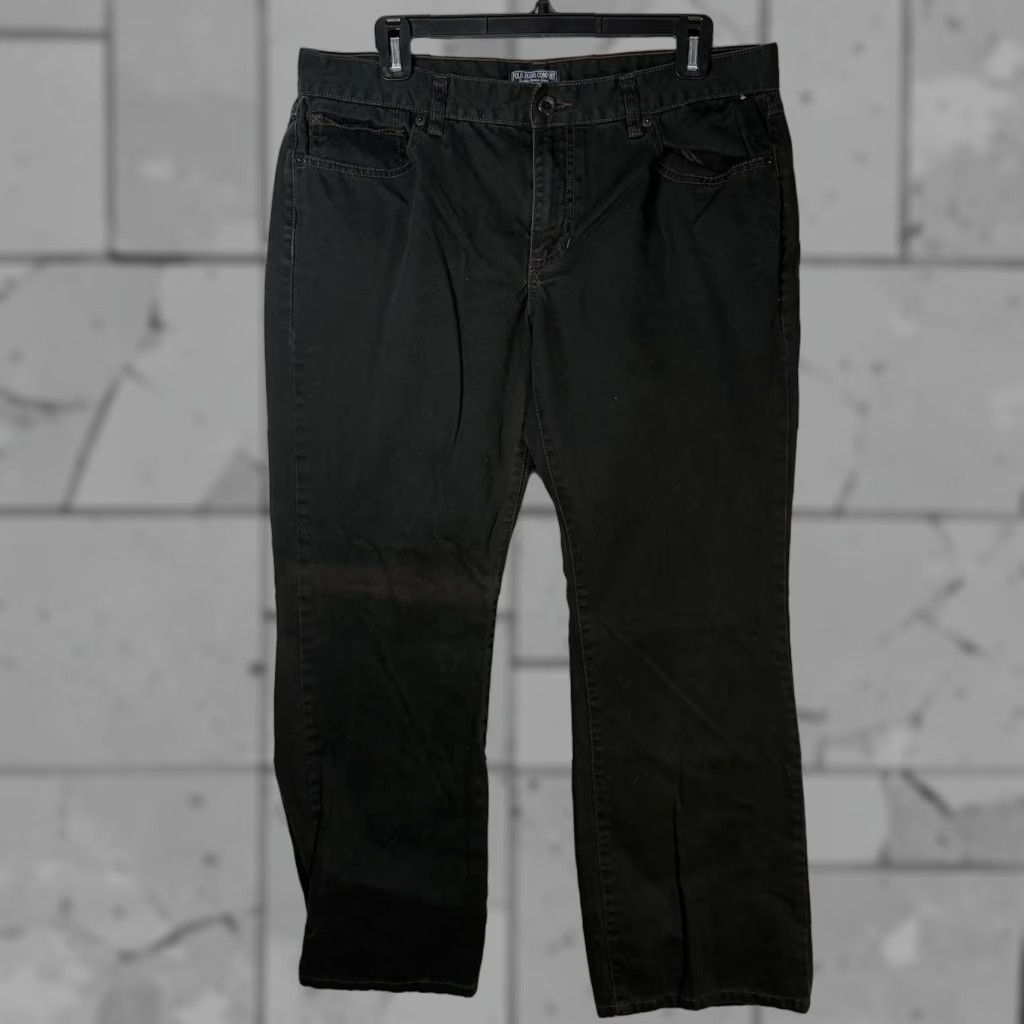 Vintage Polo Jeans Co Black 100% Cotton Casual Pants Womens 14 Black Jeans Cotton 14 Polo Jeans Co Style Straight Size 14 Regular Size 36" / US 14 / IT 50 - 1 Thumbnail