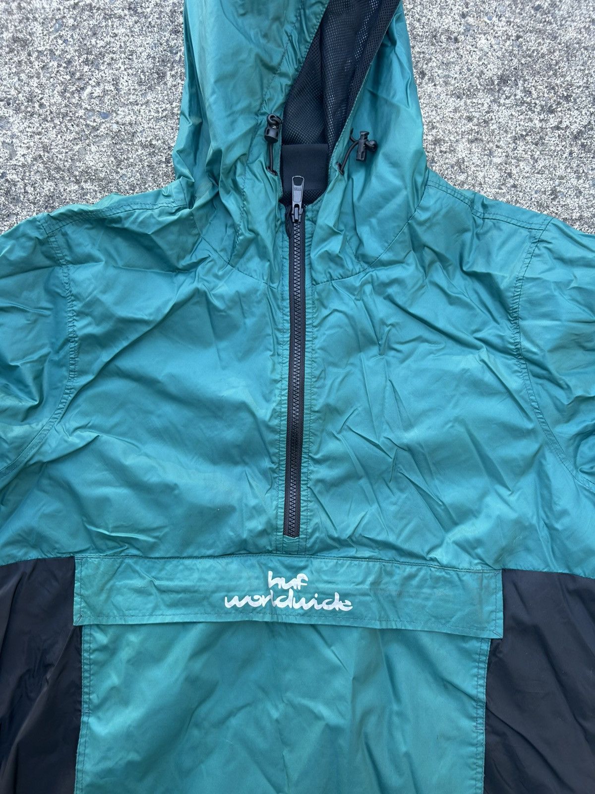 Huf HUF Chemistry Marina Blue Half Zip Anorak Jacket Size US L / EU 52-54 / 3 - 2 Thumbnail