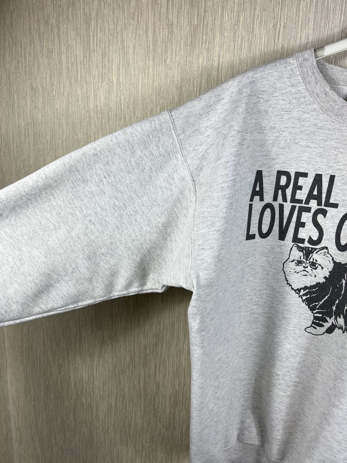 Vintage Vintage 90s Hanes Ultimate cotton A real man loves cats y2k Size US M / EU 48-50 / 2 - 15 Thumbnail