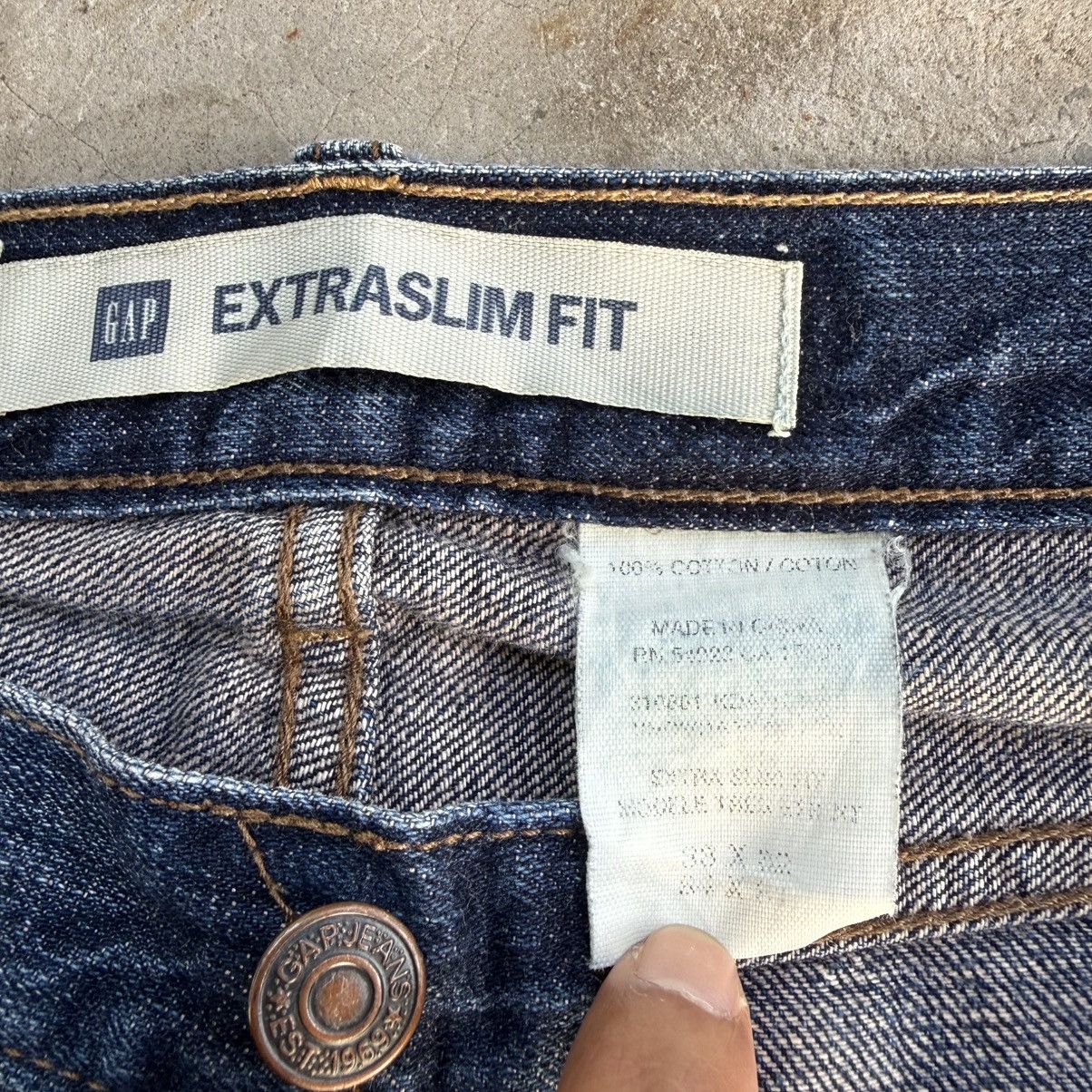 Gap W34x31 Vintage Gap Slim Fit Faded Mud wash Denim Jean Size US 34 / EU 50 - 13 Thumbnail