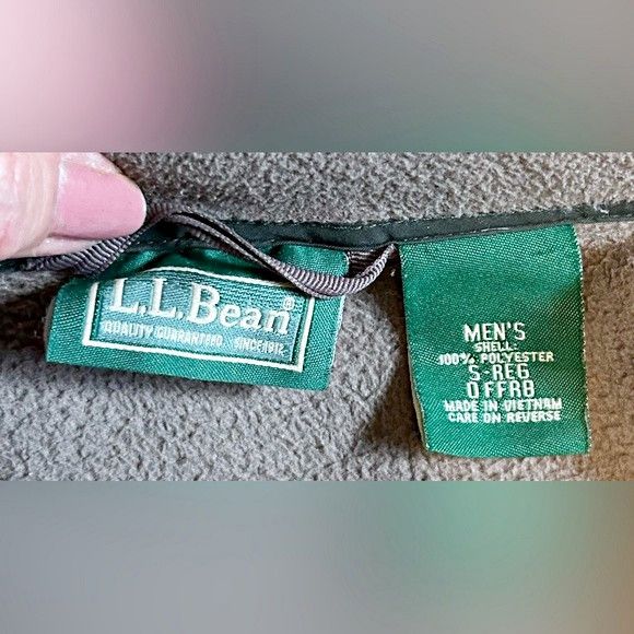 L.L. Bean Vintage LL Bean Mens Green Drawstring Zip Out Fleece Parka Size US S / EU 44-46 / 1 - 8 Thumbnail