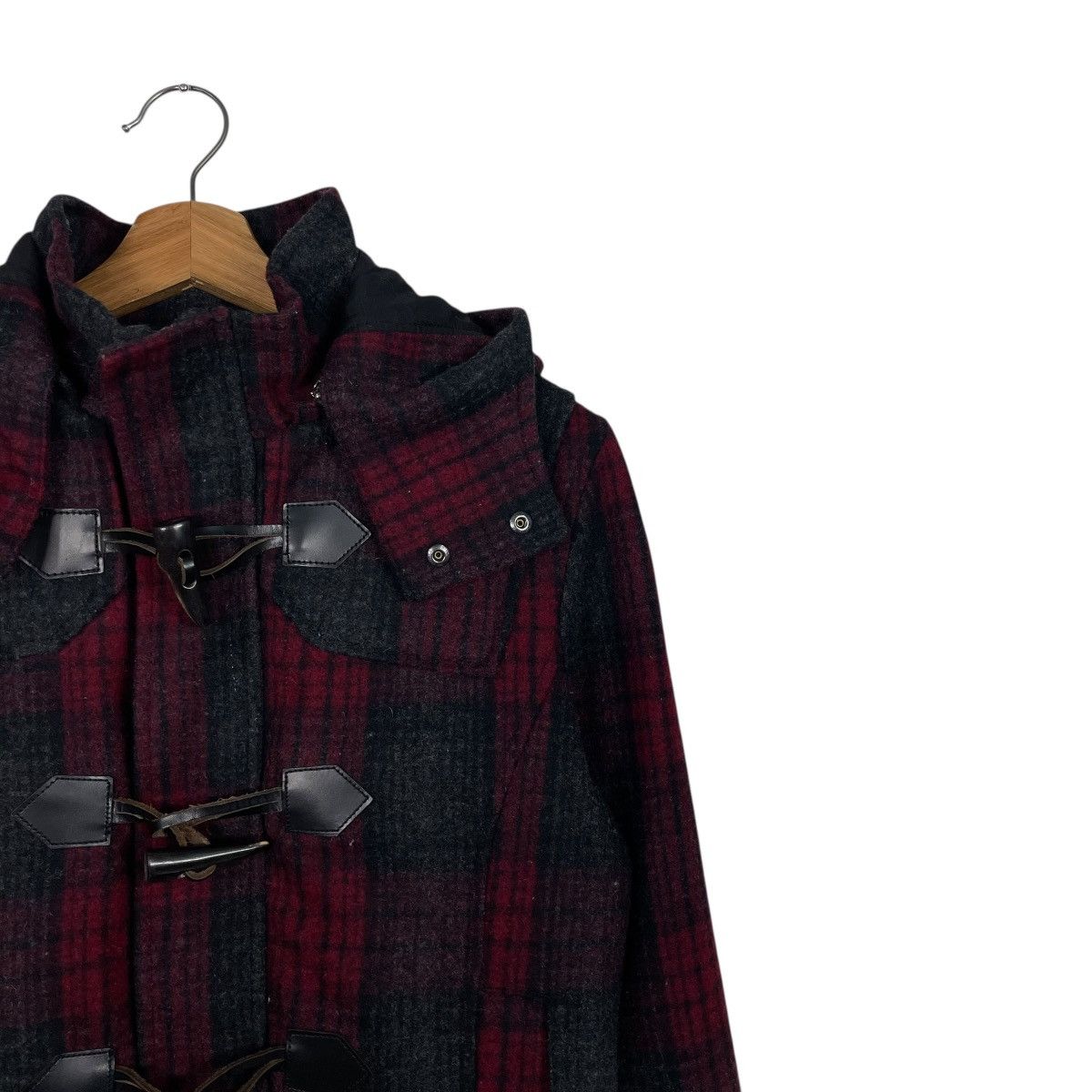 BIGI Men’s Bigi Wool Tartan Duffle Jacket Size US S / EU 44-46 / 1 - 5 Thumbnail
