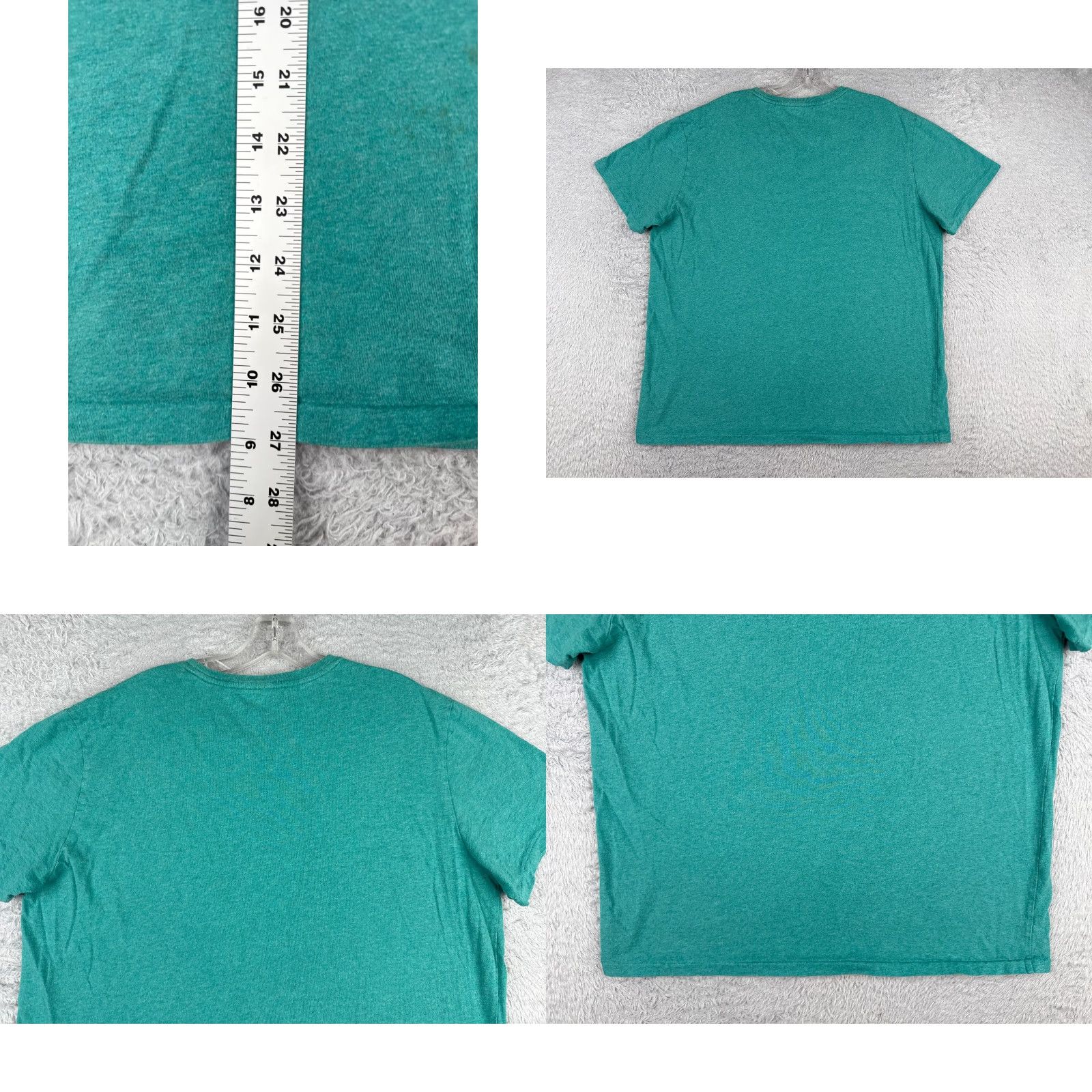 Ralph Lauren Polo Ralph Lauren Shirt Men XL Teal 100% Cotton Crew Short Sleeve Logo Embroidered Size US XL / EU 56 / 4 - 9 Thumbnail