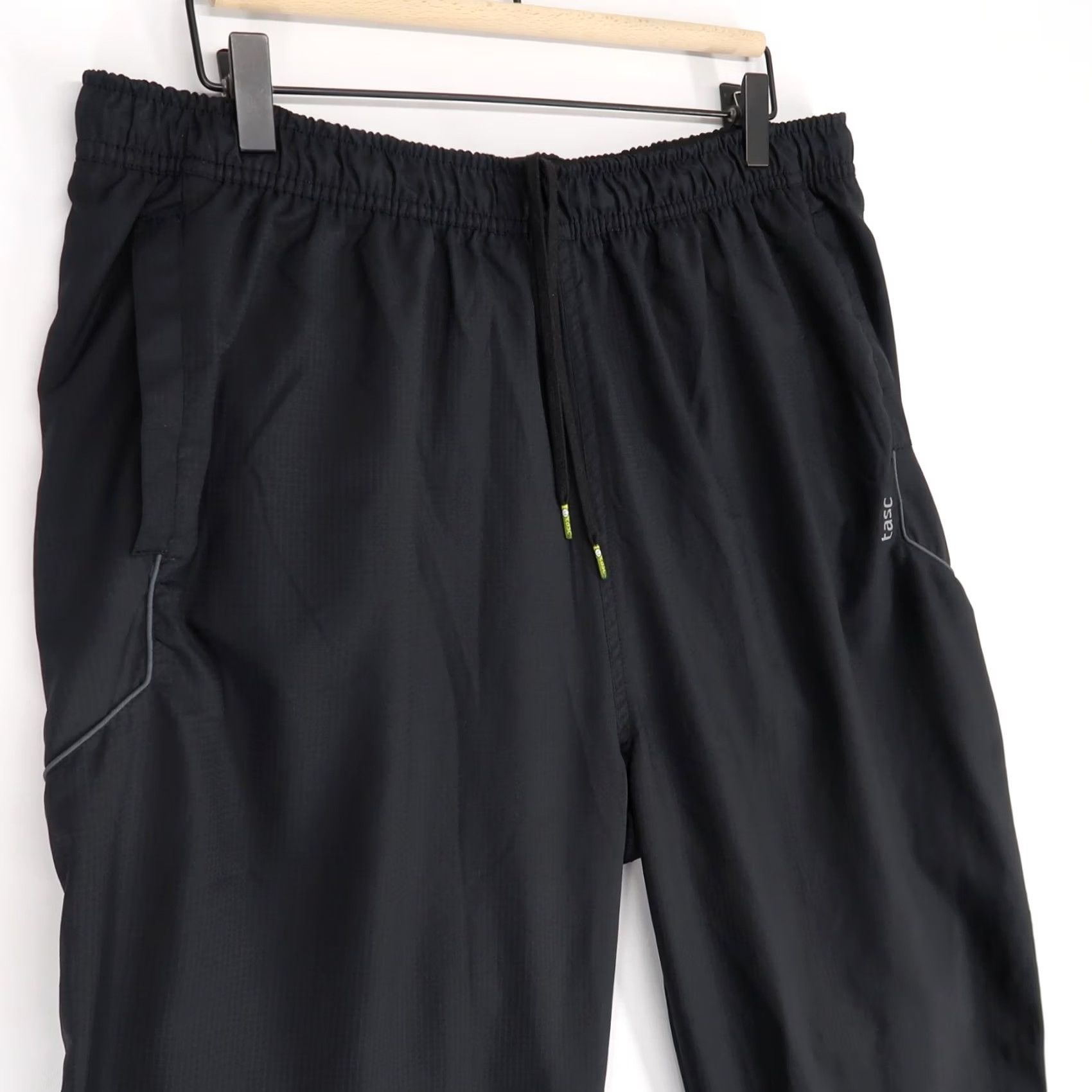 Vintage Tasc Performance Pants Mens XL Black Hybrid Ankle Zip Elastic Drawstring Bamboo Size US 36 / EU 52 - 3 Thumbnail