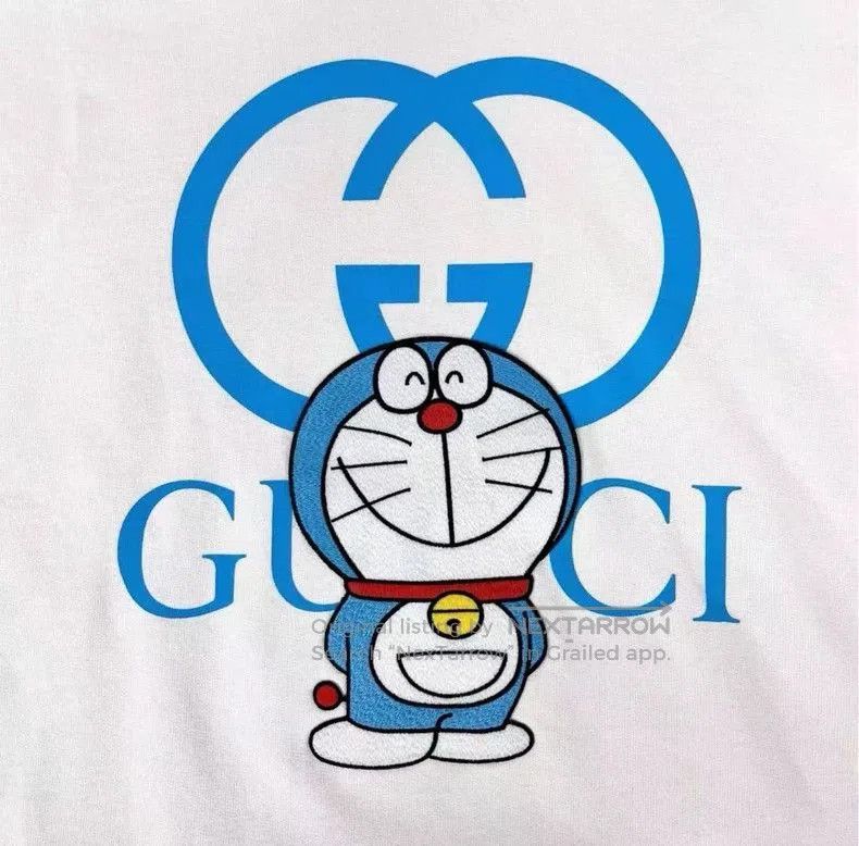 Gucci Gucci x Doraemon Embroidered Hoodie. Size US XL / EU 56 / 4 - 4 Thumbnail