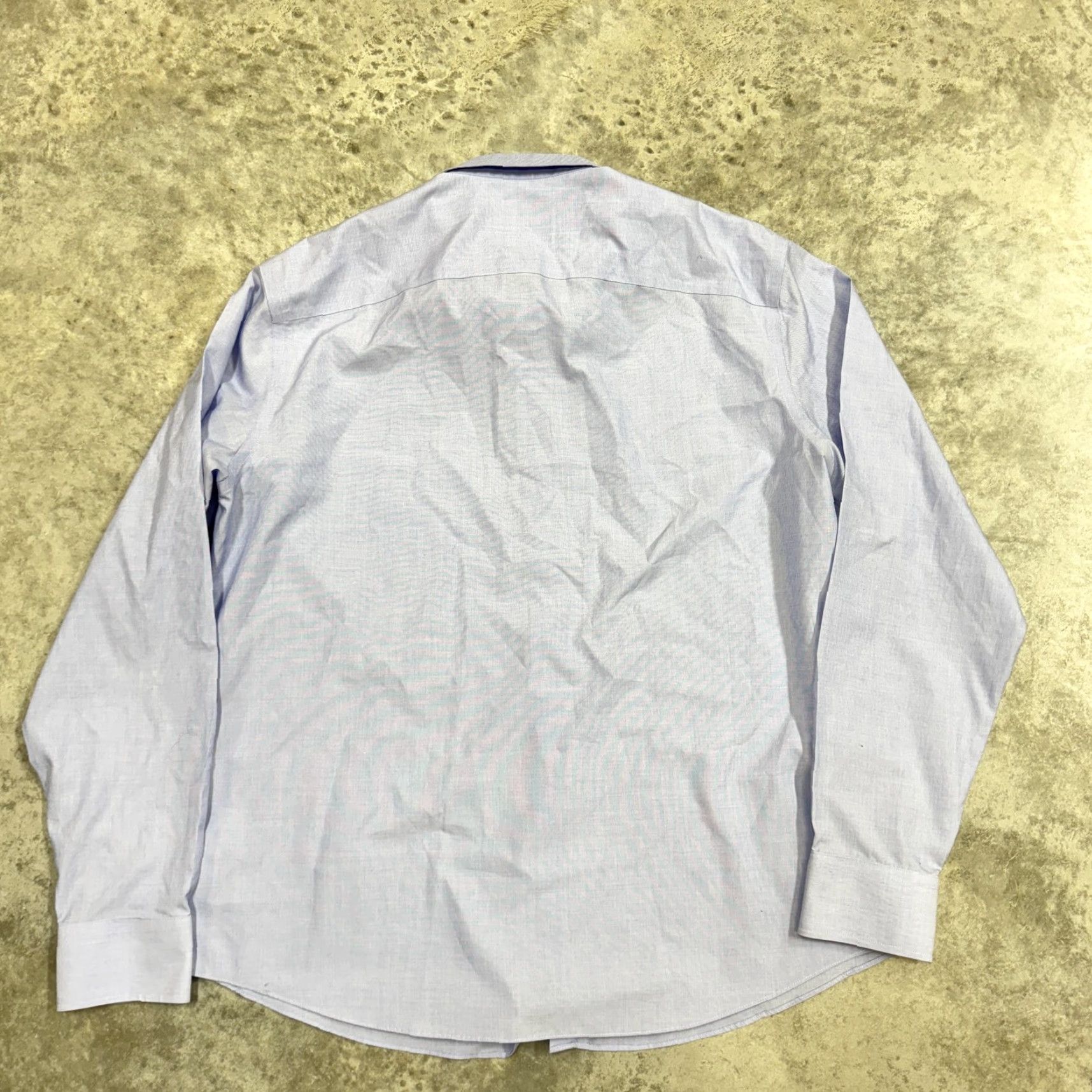 UNTUCKit UNTUCKit Men 2XL Blue Solid Long Sleeve Button-Down Wrinkle Free Slim Shirt Size US XXL / EU 58 / 5 - 3 Thumbnail