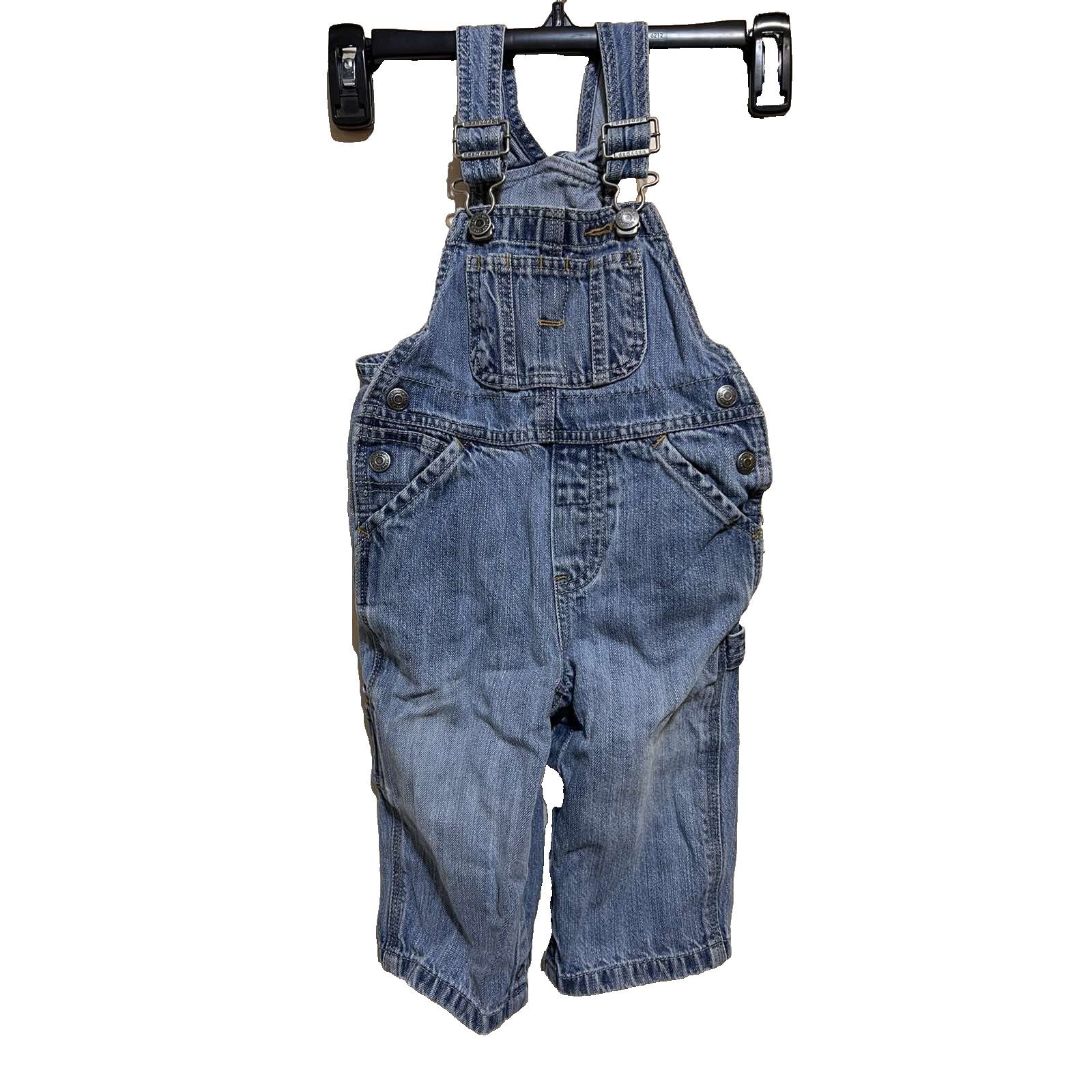Gap GAP children's blue denim romper Overall A001807 Size 26 - 1 Thumbnail