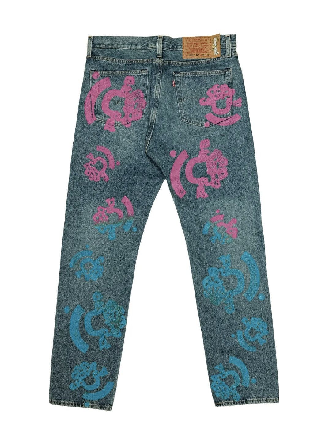 DENIM TEARS Denim Tears Bstroy Tears Lightwash Blue/Pink Jeans 30x32 Size US 30 / EU 46 - 2 Thumbnail