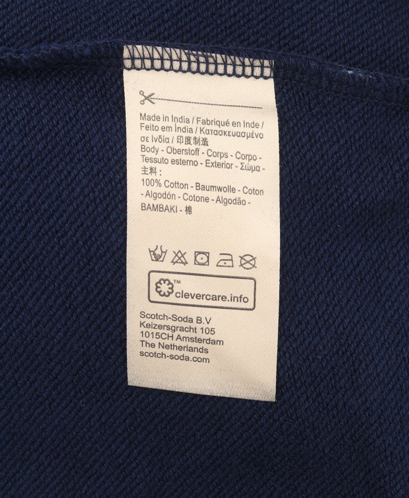 Scotch & Soda M Dark Blue Crew Neck Sweatshirt 88548 Size US M / EU 48-50 / 2 - 7 Thumbnail