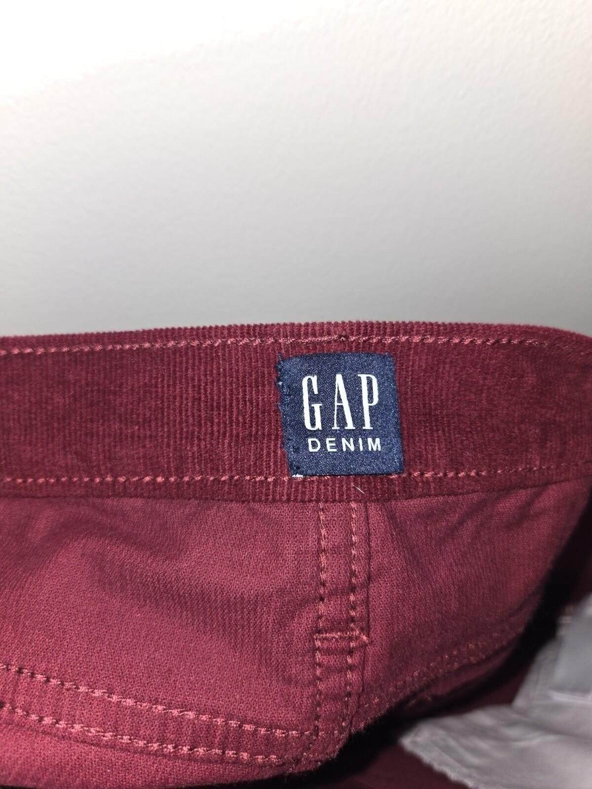 Gap Gap 1969 Resolution Skinny Stretch Maroon Denim Jeans 30 Size 30" / US 8 / IT 44 - 4 Thumbnail