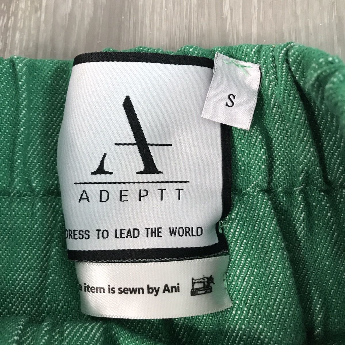 ADPT Adeptt Drop Crotch Green Womens Pants Size 27" / US 4 / IT 40 - 5 Thumbnail