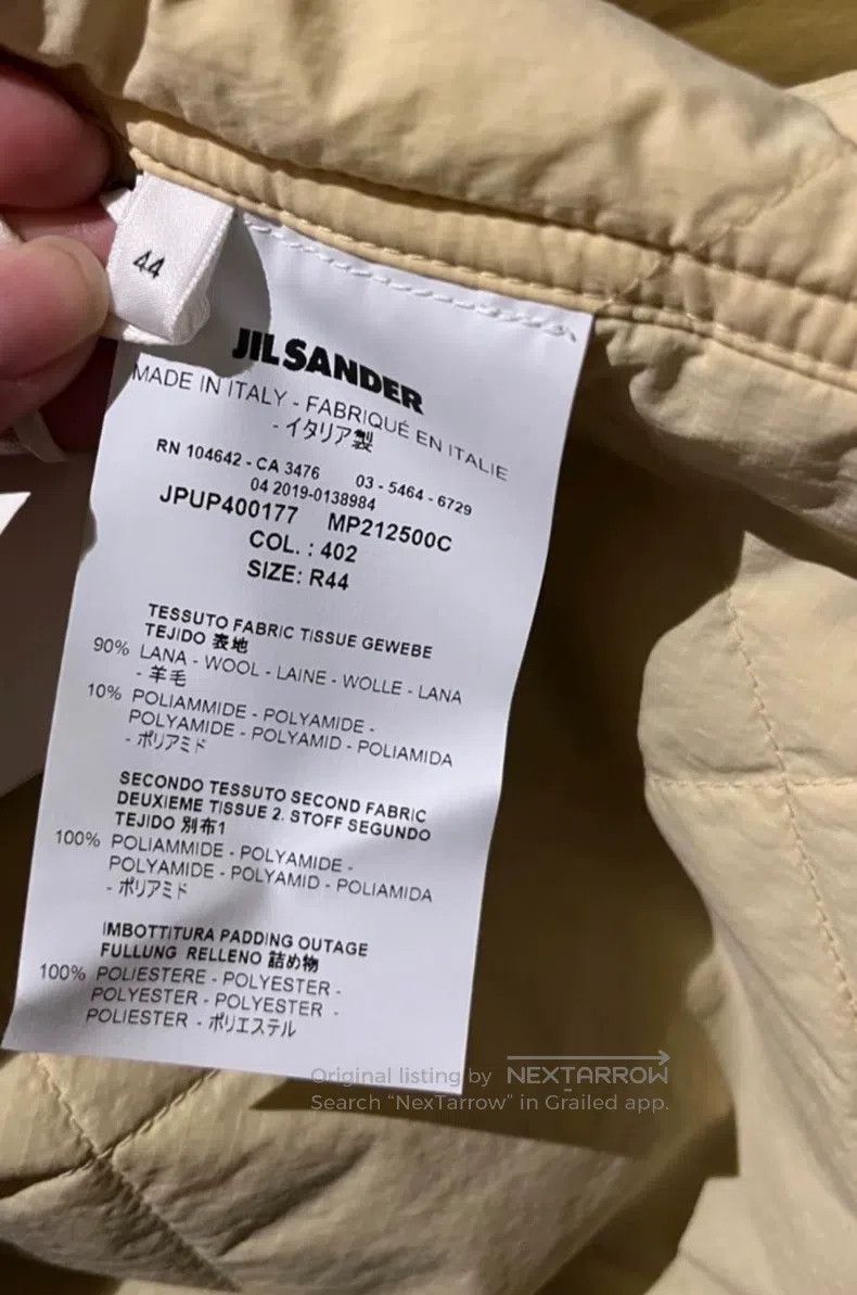 Jil Sander Jil Sander size 44 Men's wool color-block padded jacket Size US S / EU 44-46 / 1 - 7 Thumbnail
