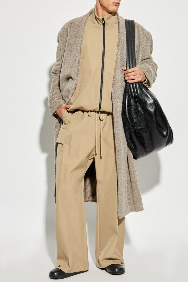 Fear of God o1s22i1n1024 Cargo Wool And Cotton Blend Trousers in Beige Size US 34 / EU 50 - 2 Thumbnail