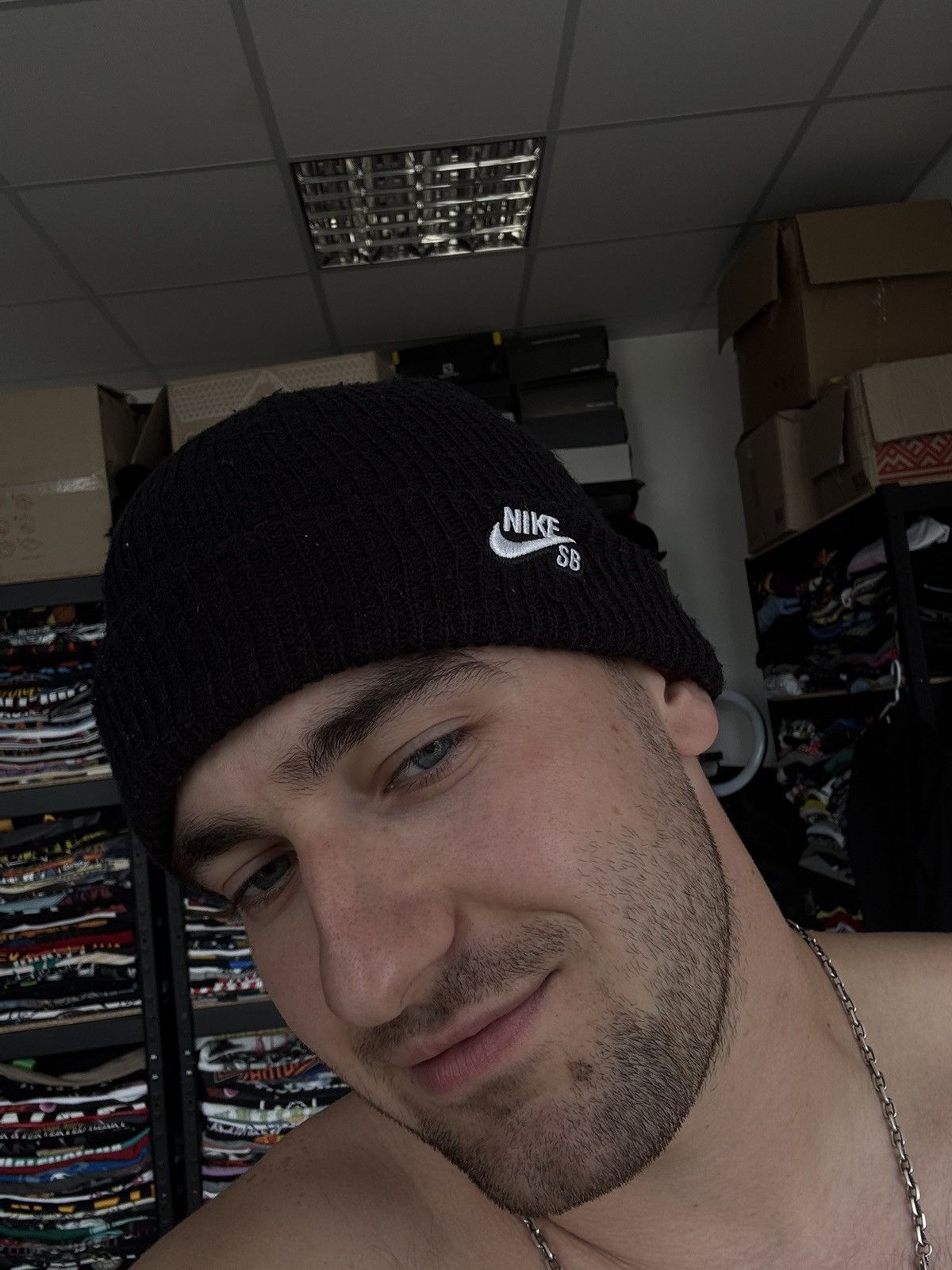 Nike SB Nike SB Black beanie Size ONE SIZE - 3 Thumbnail