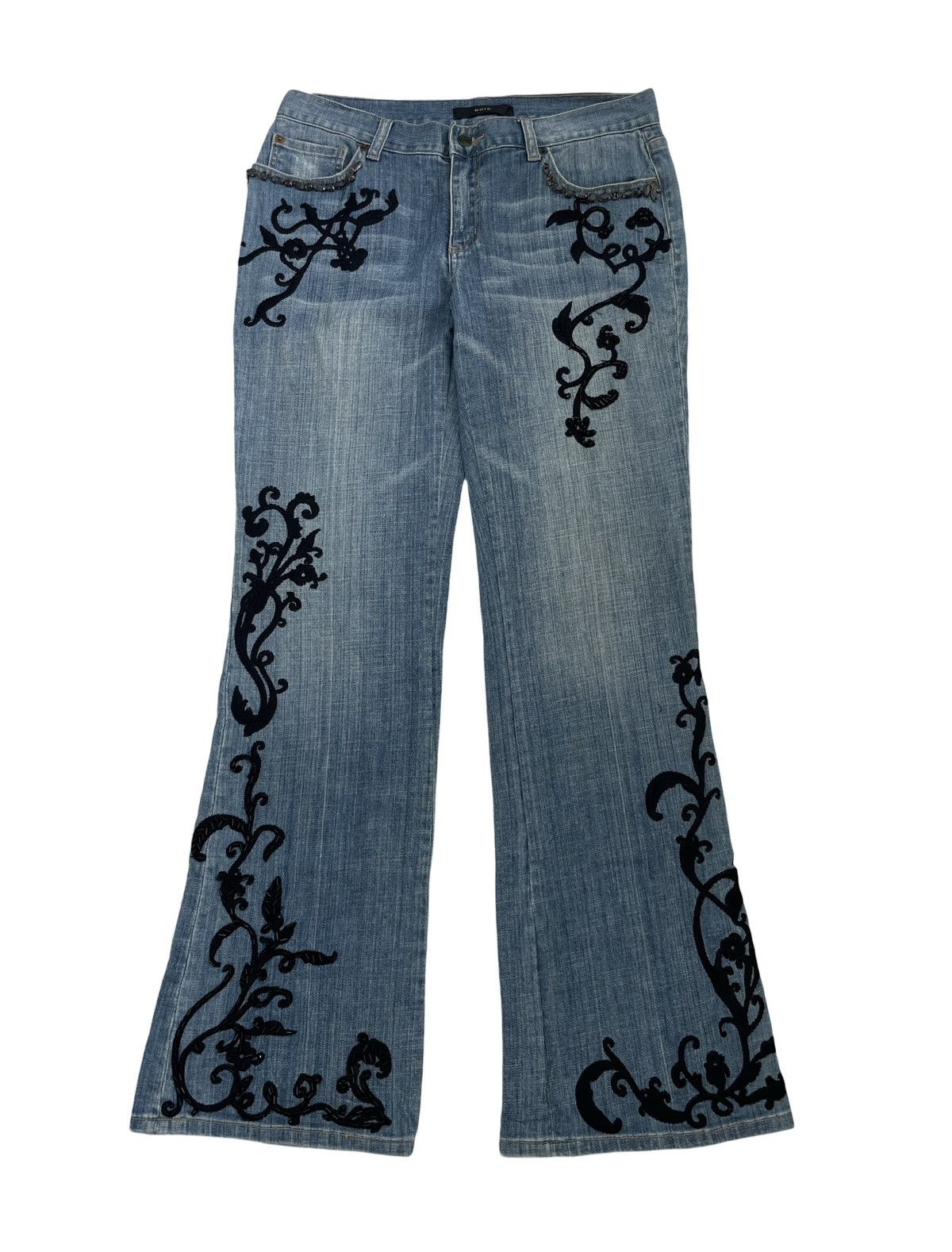 パンツ TORNADO MART flower veleteen flare pants 8FD2FB3C-A8E6-46AE-B735-