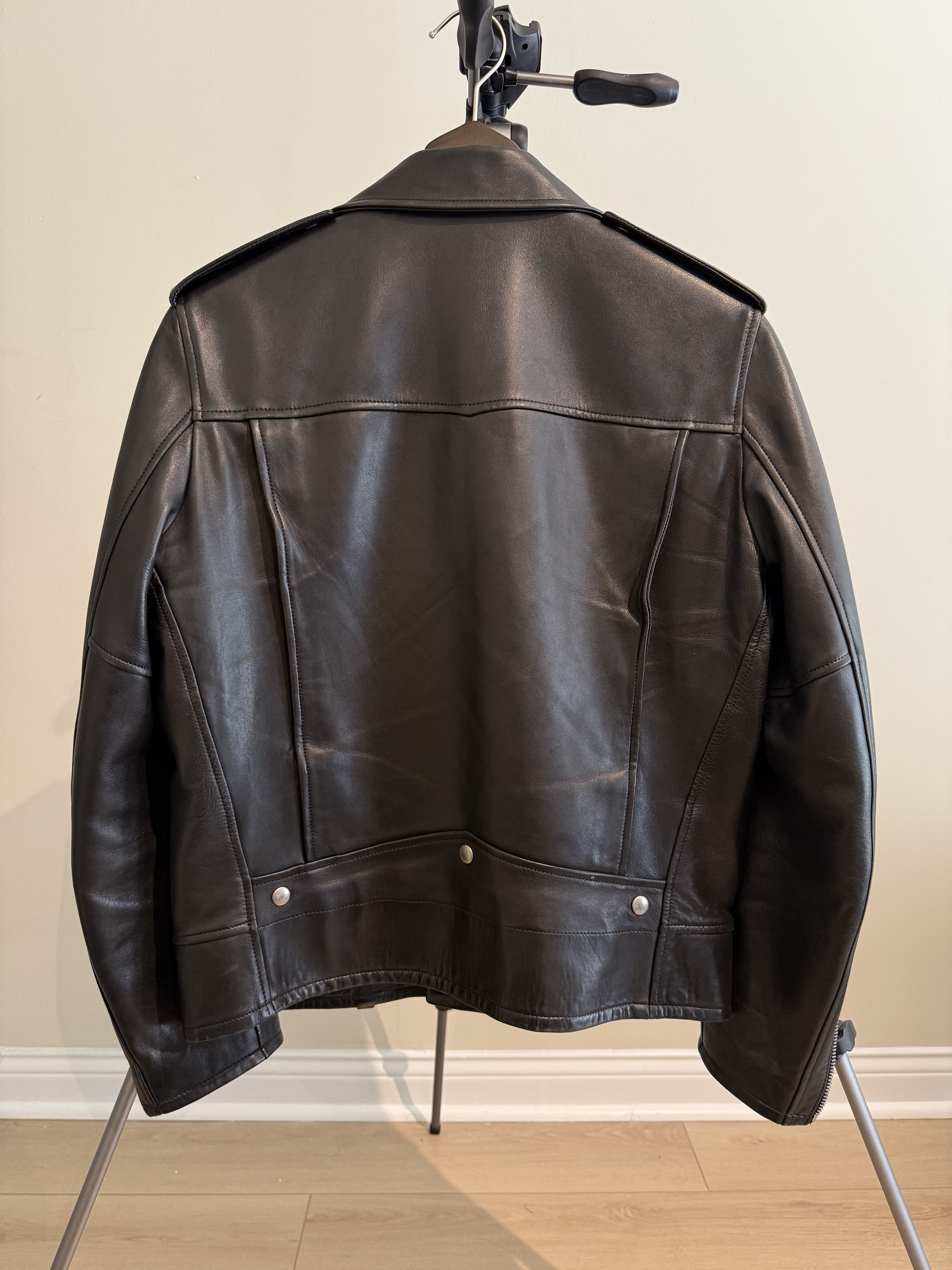 Saint Laurent Paris FW13 Sz54 Black L01 Lamb Leather Jacket Size US L / EU 52-54 / 3 - 6 Thumbnail