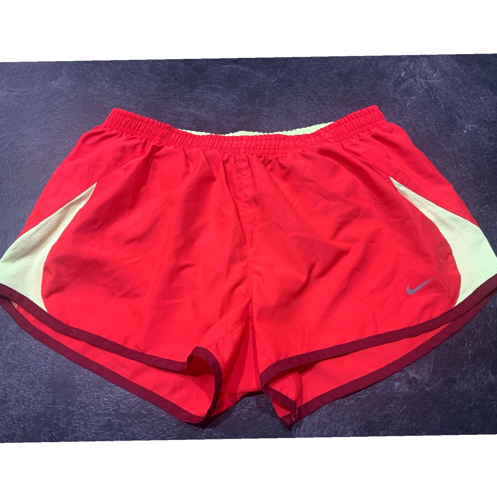 Nike Soft Comfortable Orange Yellow Women's Running Shorts with 3 Inch Inseam Size Medium by Nike Dri Fit Size 42" / US 20 - 1 Thumbnail