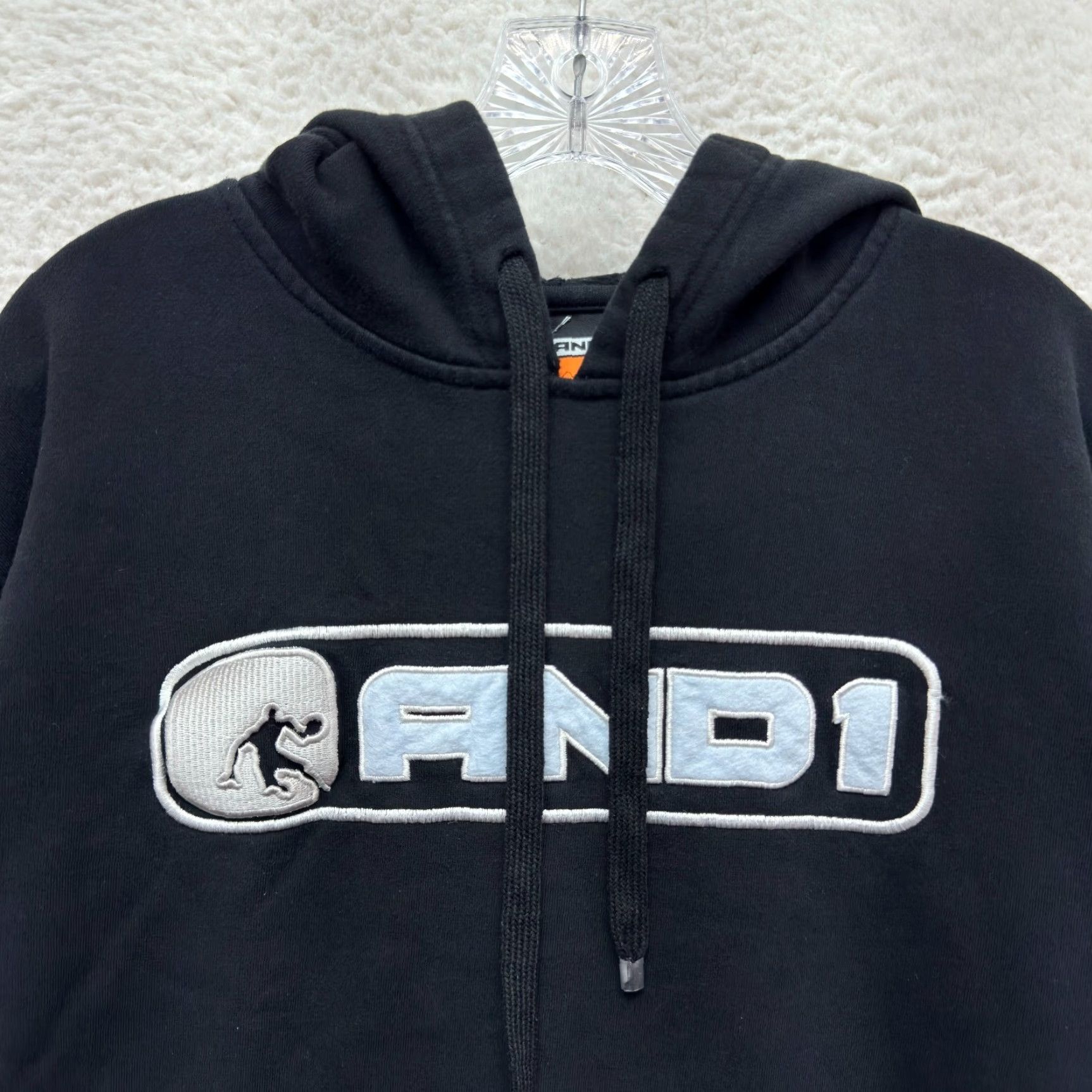 Vintage VINTAGE And1 Hoodie Sweatshirt M Black Logo Grunge Skater Mens Y2K Size US M / EU 48-50 / 2 - 3 Thumbnail