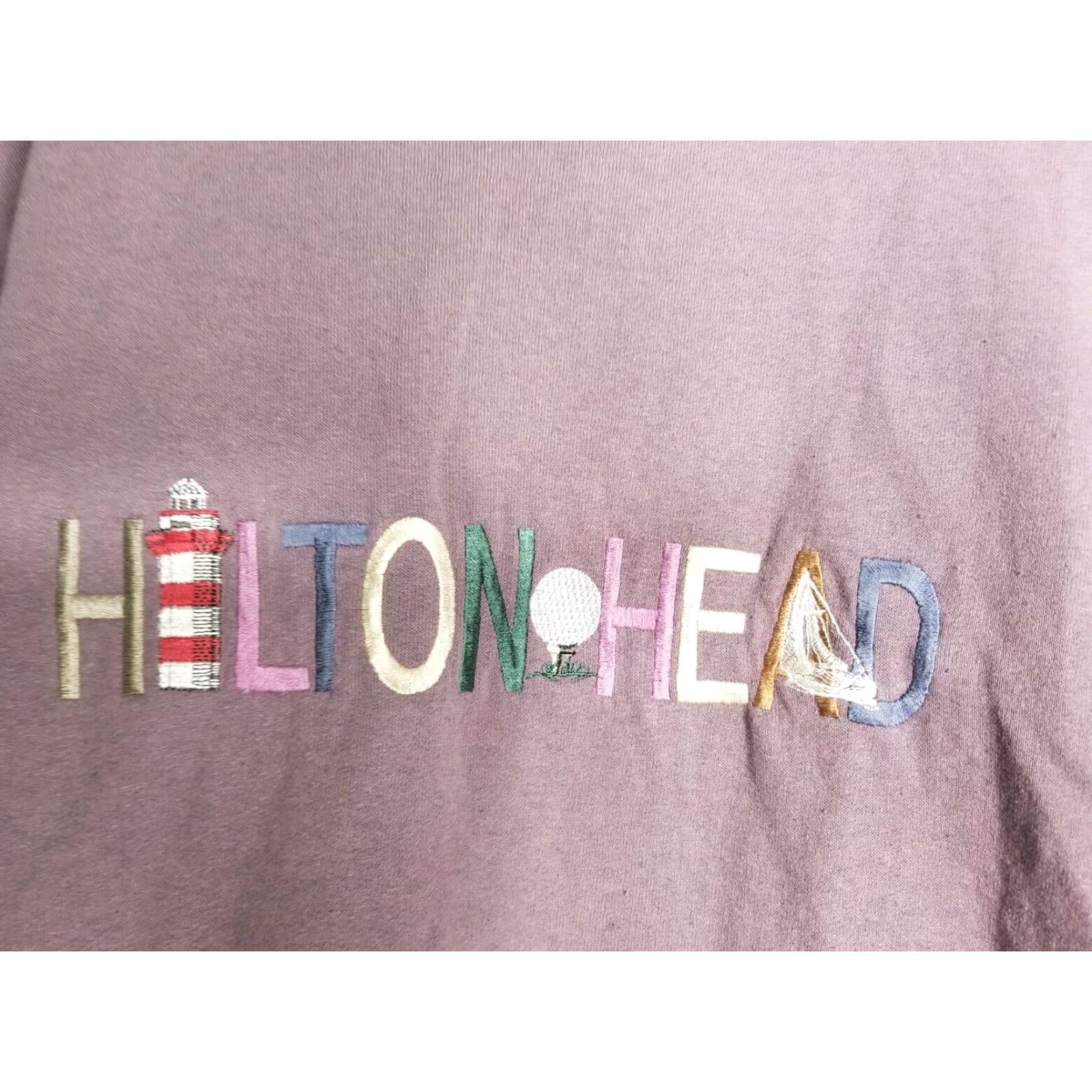 Vintage VINTAGE Smile Carolina Sweatshirt Mens M Purple Embroidered SC Hilton Head 90s Classic Cotton T-Shirt Boy Size US M / EU 48-50 / 2 - 4 Thumbnail