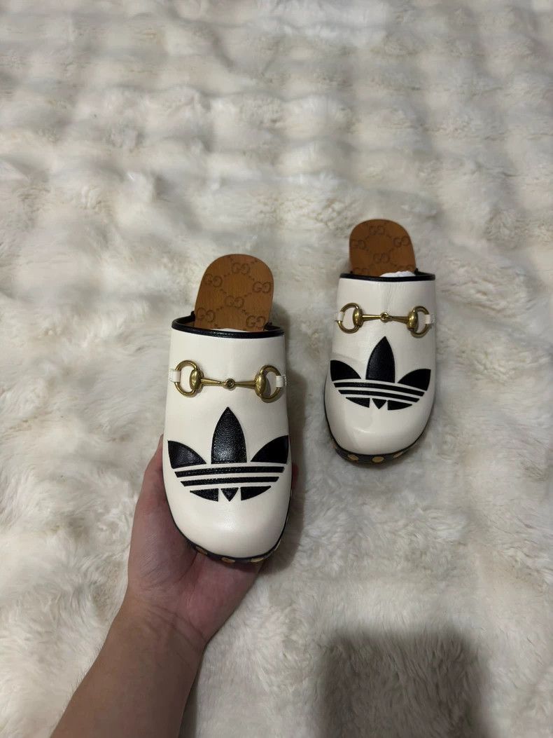 Gucci Guicci Joint printed clogs slippers Size US 5.5 / IT 35.5 - 3 Thumbnail