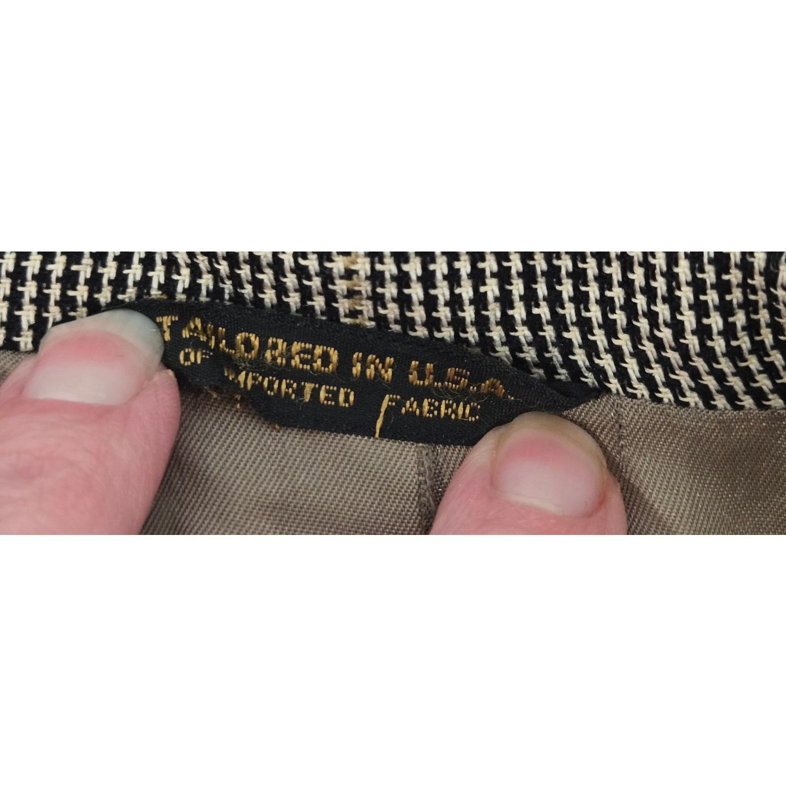 Austin Reed Austin Reed Dillard's Black Tan Plaid Men's Blazer 46 Lined Size US XL / EU 56 / 4 - 7 Thumbnail