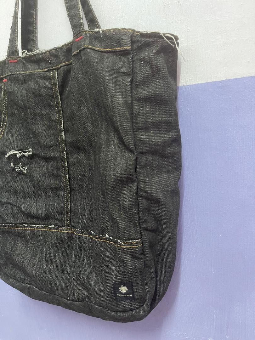Tornado Mart Tornado Mart Denim Tote Bag Size ONE SIZE - 3 Thumbnail