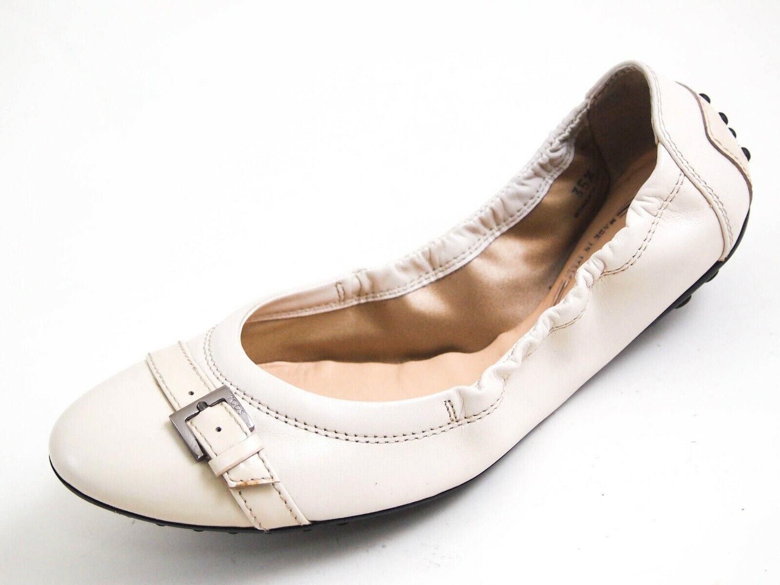 Tod's Tod's Ballet Flats Ivory Patent Leather EU 35.5 US 5.5 Size US 5.5 / IT 35.5 - 1 Thumbnail