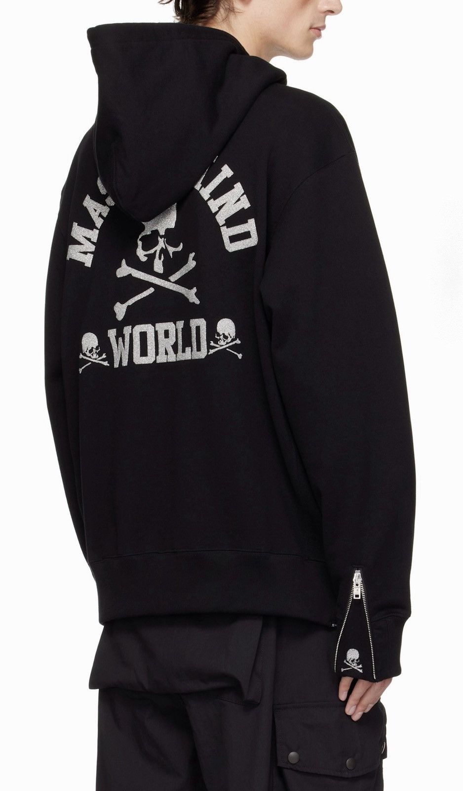 Mastermind World MASTERMIND WORLD Black Glass Beaded Full-Zip Hoodie Size US XL / EU 56 / 4 - 7 Thumbnail