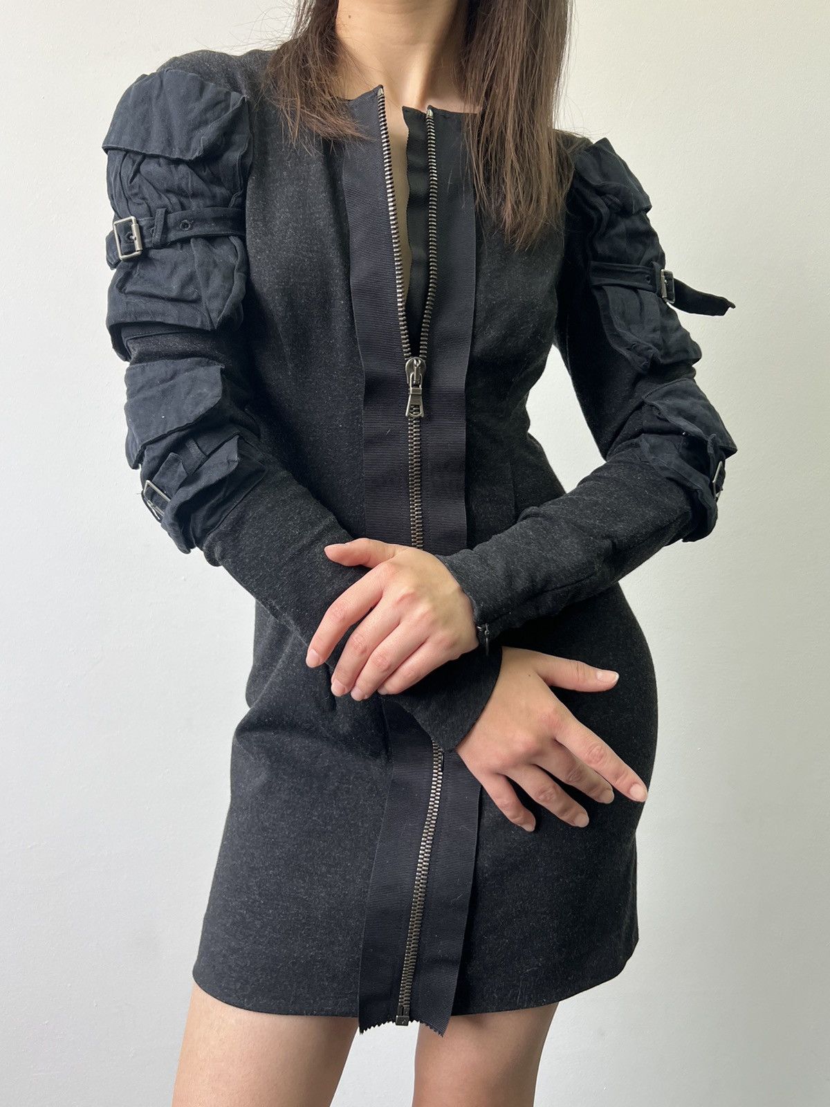 Acne Studios AW10 Acne Studios Multipocket Luxury Avant Garde Mini Dress Size S / US 4 / IT 40 - 1 Thumbnail
