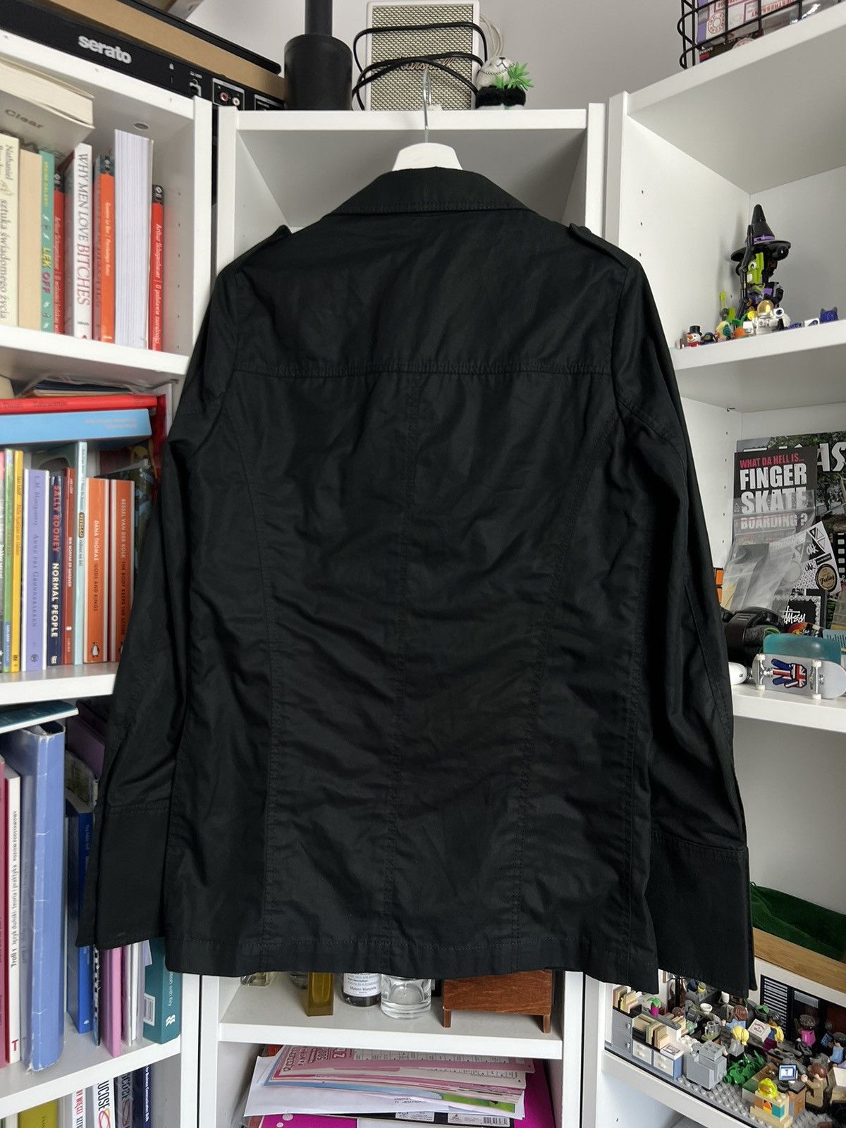 Balenciaga × Designer Balenciaga Paris black cotton coat jacket S designer archive Size S / US 4 / IT 40 - 2 Thumbnail