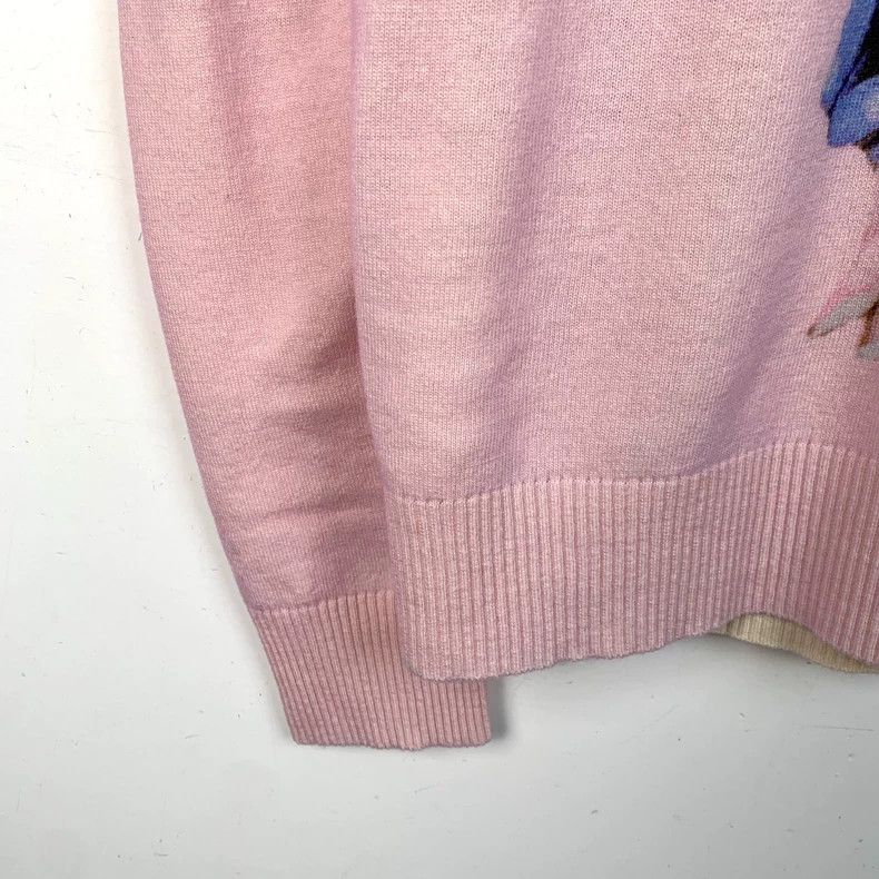 Dior Dior Pink floral pattern inlaid wool round-neck long-sleeve Size US L / EU 52-54 / 3 - 4 Thumbnail