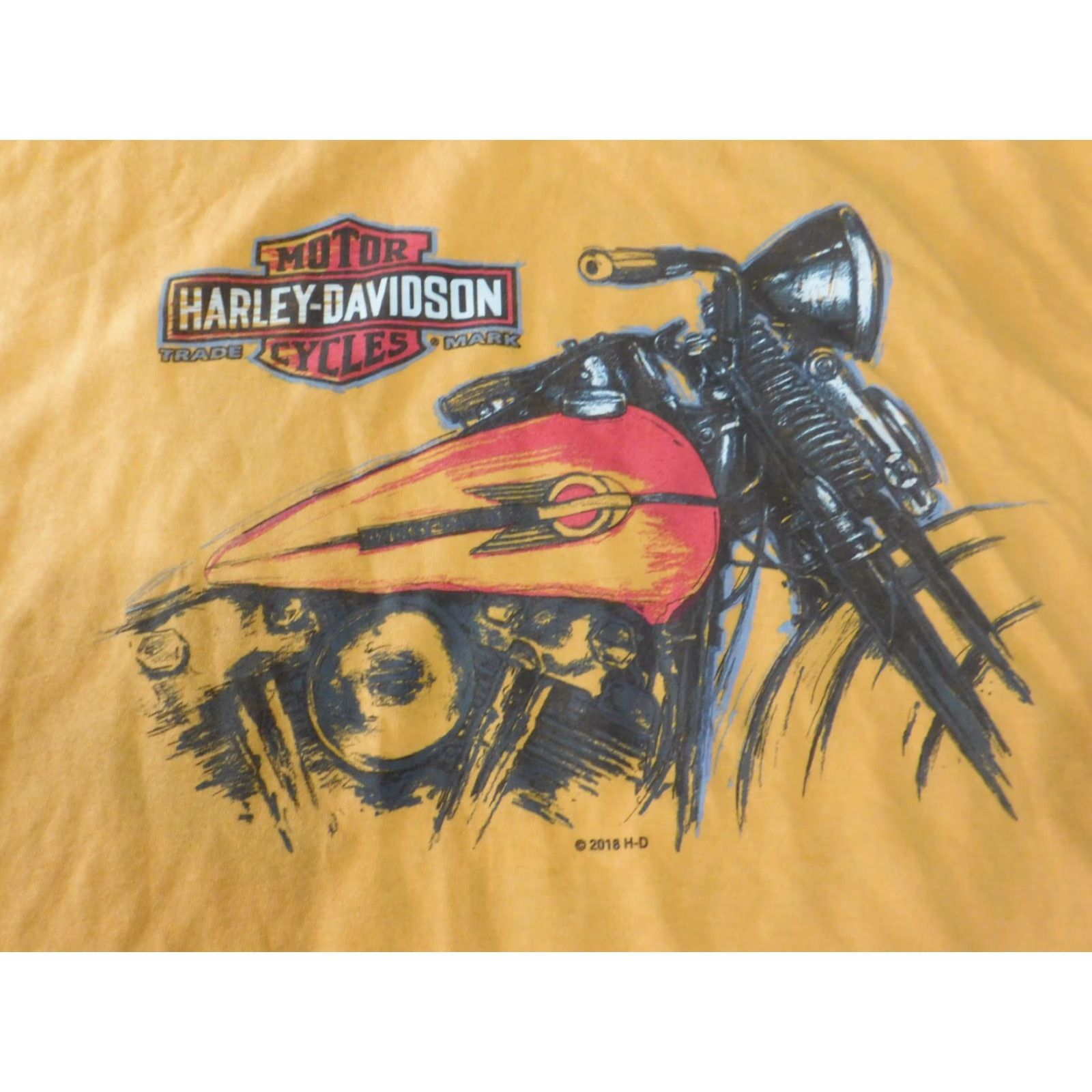 Harley Davidson Harley-Davidson Shirt T-Shirt 4XL Mens Yellow Biker Florida Fort Lauderdale Logo Crew Neck Short Sleeve Cotton Size US XXL / EU 58 / 5 - 5 Thumbnail