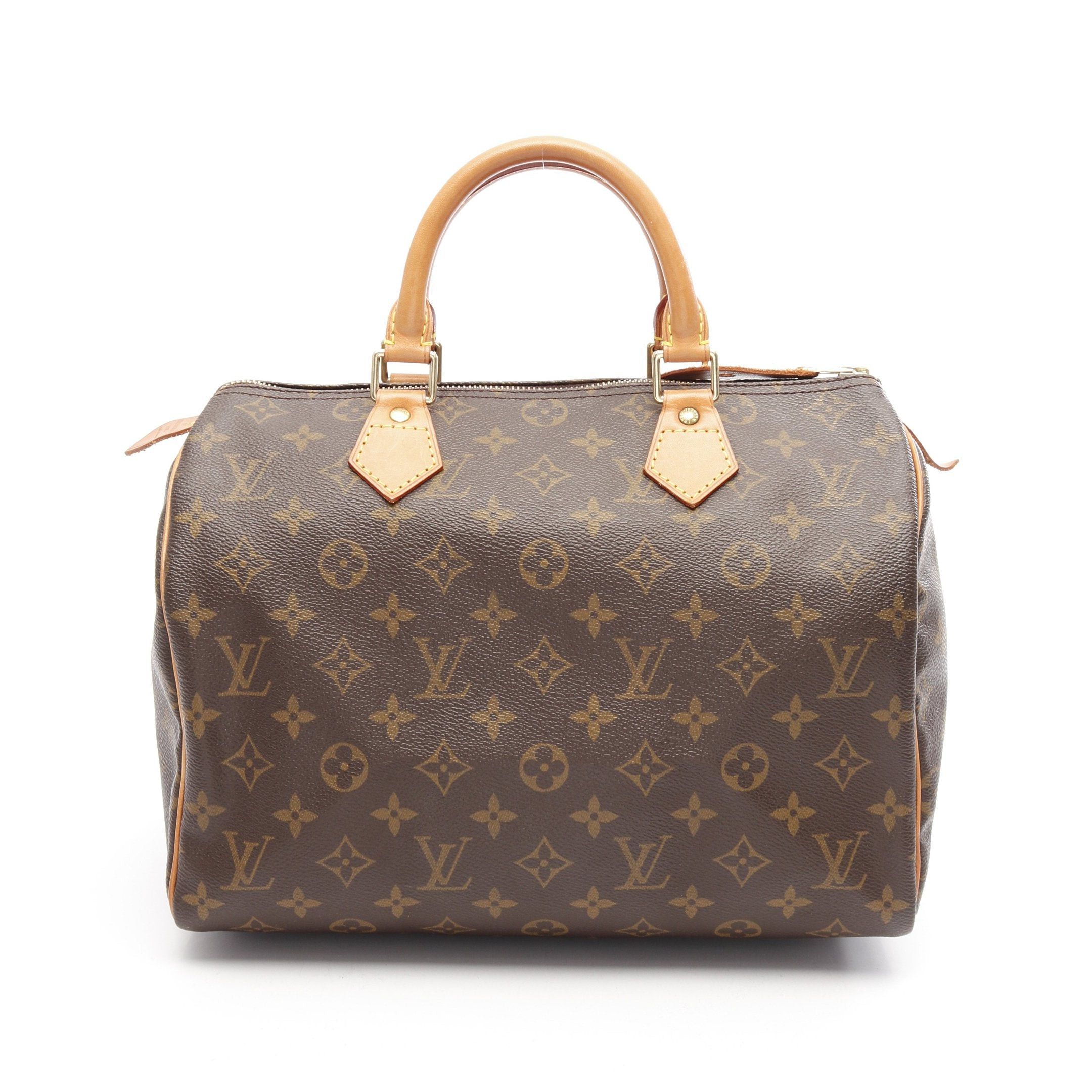 Louis Vuitton Louis Vuitton Speedy 30 Monogram Handbag Leather Brown Size ONE SIZE - 1 Thumbnail