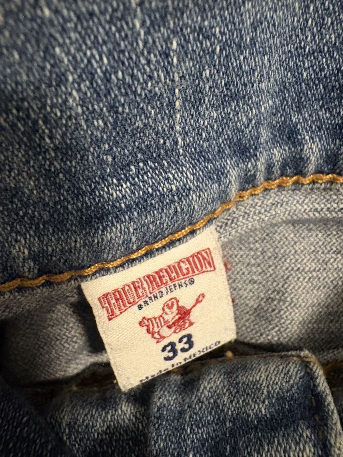True Religion True Religion Straight Flap Jeans Size US 33 - 8 Thumbnail