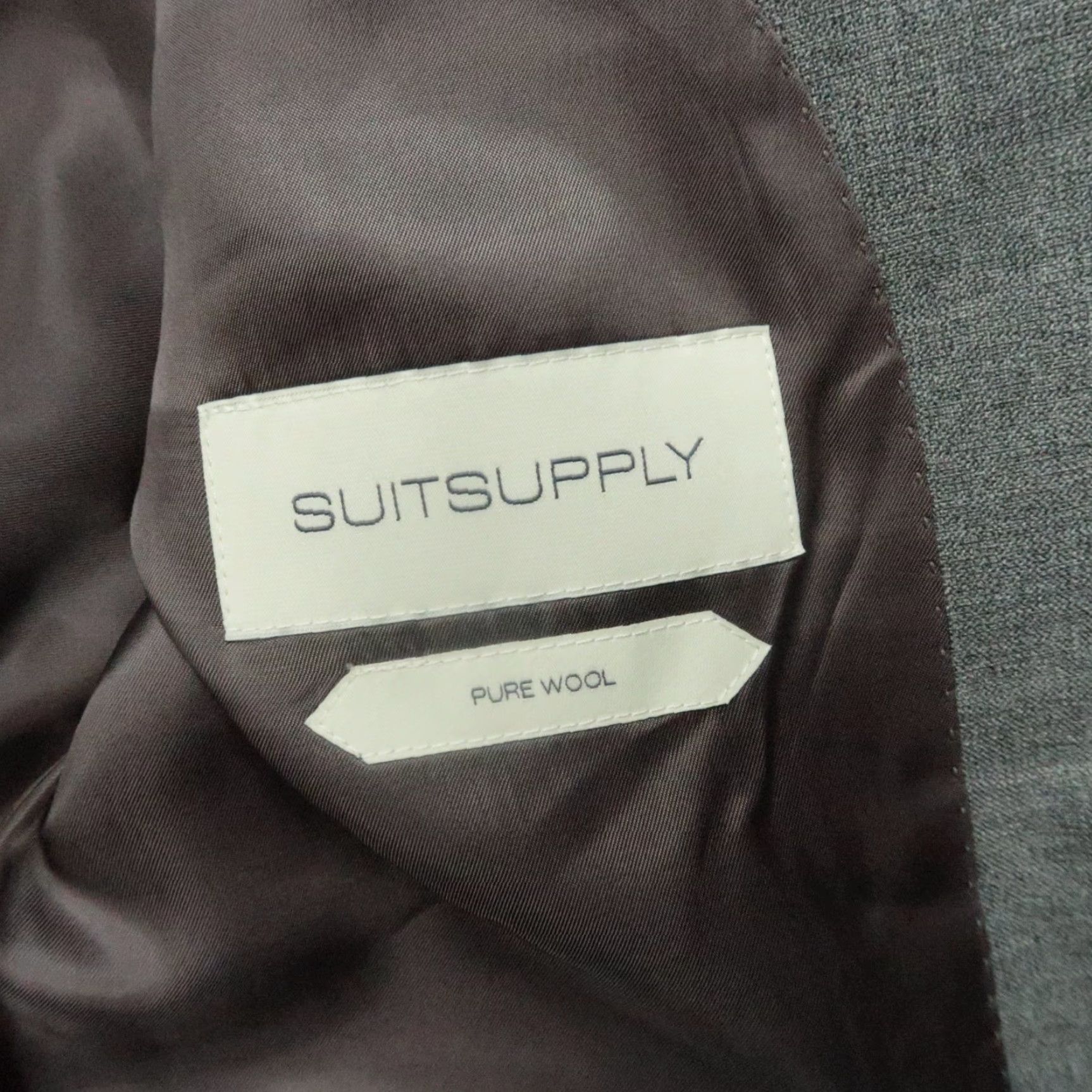 Suitsupply Suitsupply Blazer Men 44R Slim Fit Mid Gray Pure Wool Double-Vented Business Casual Size 44R - 5 Thumbnail