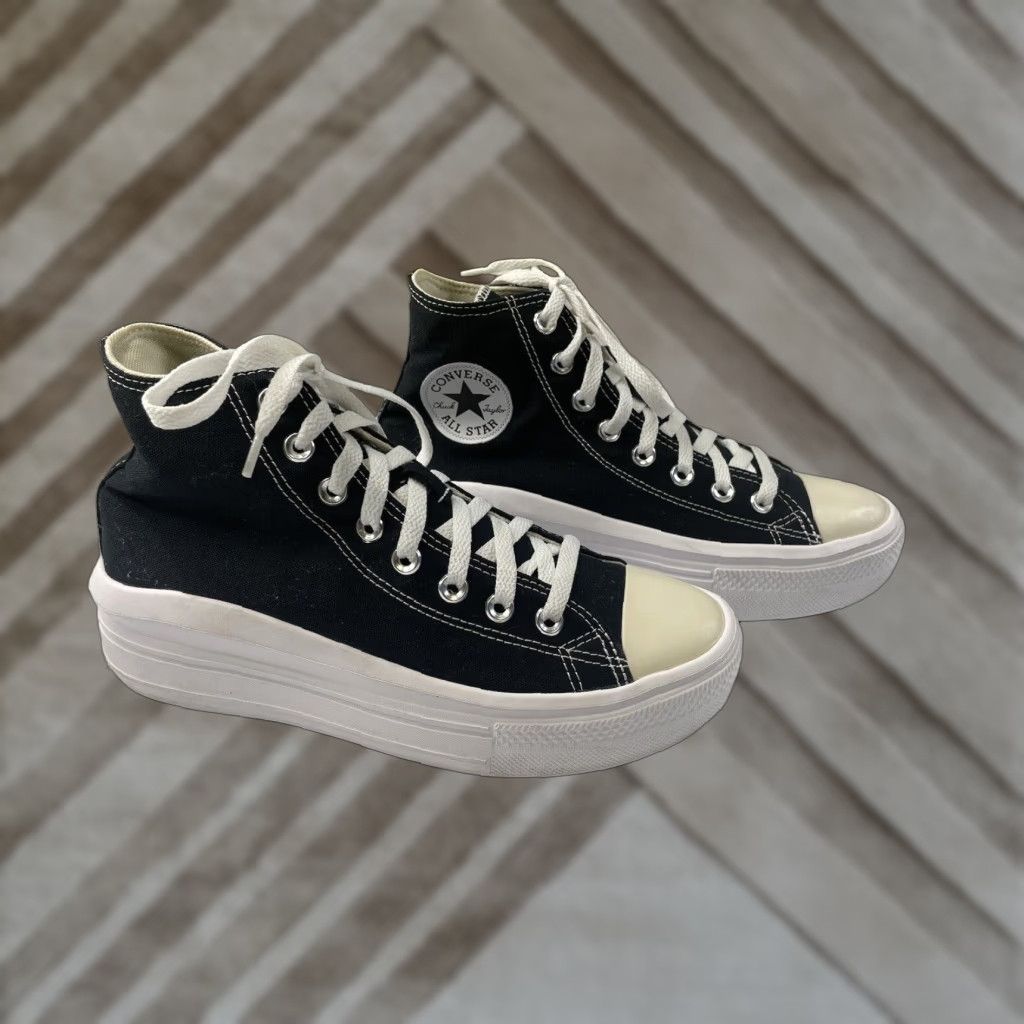 Converse Converse Chuck Taylor All Star Move Platform Sneaker Womens Size 9 Black/White Size US 9 / IT 39 - 1 Thumbnail