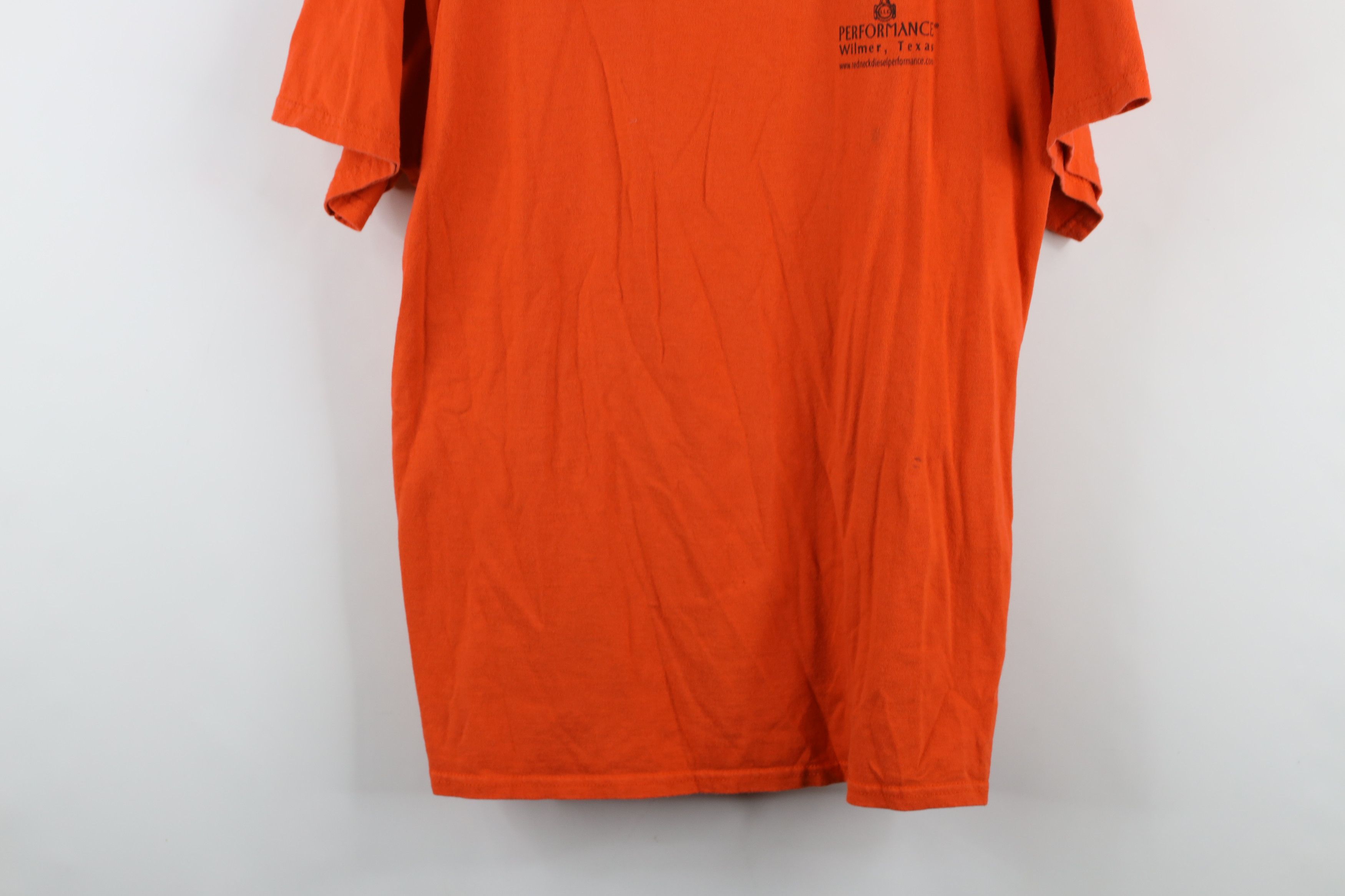 Vintage Vintage Y2K Streetwear Redneck Diesel Car T-Shirt Orange Size US L / EU 52-54 / 3 - 3 Thumbnail