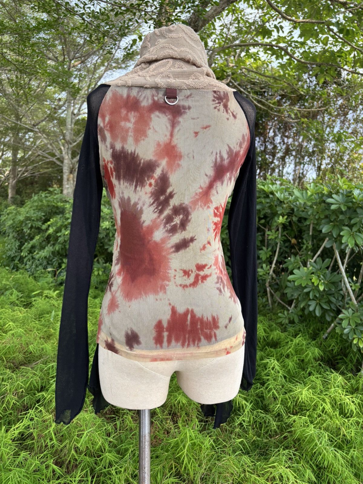 Vintage Vintage Mesh top with floral Size M / US 6-8 / IT 42-44 - 4 Thumbnail