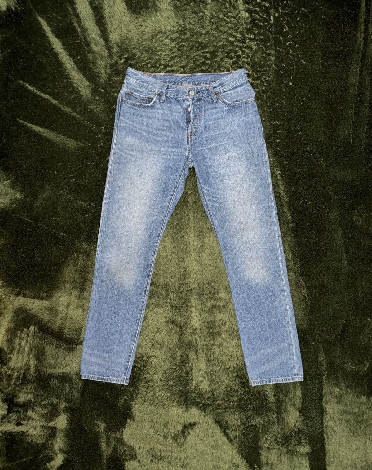 Levi's [W28/L32] Levi’s 501 Leather Patch Vintage Wash Denim Pants Size US 28 / EU 44 - 1 Thumbnail