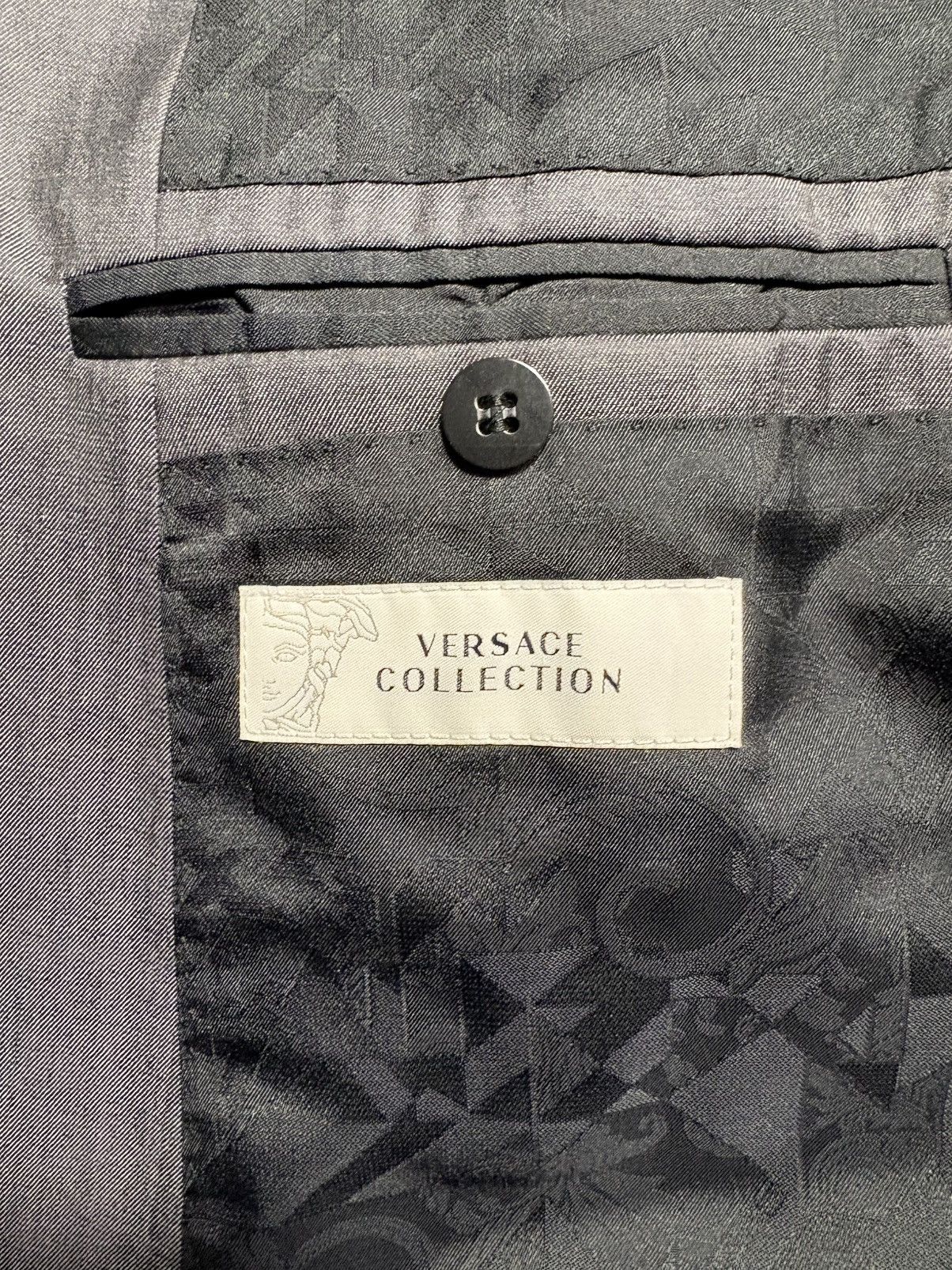 Versace Versace Collection Men's Wool Blazer Medusa Metal Buttons Size 54R - 11 Thumbnail