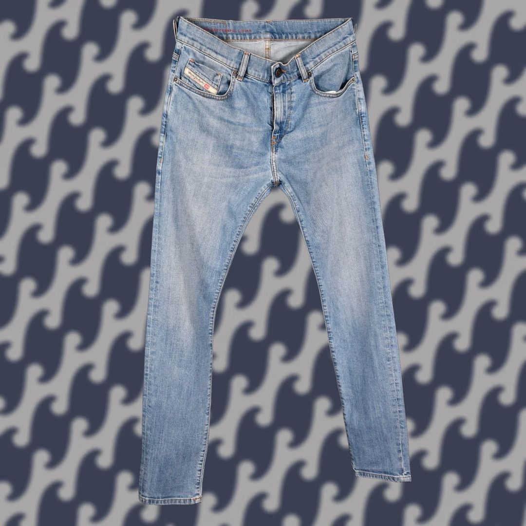 Diesel Diesel D-Strukt Slim Stretch 0EHAJ Jeans W29/L32 Denim Men Blue 98% Cotton 2% Elastane Slim Fit Regular Inseam 32 Mens Size US 29 - 1 Thumbnail