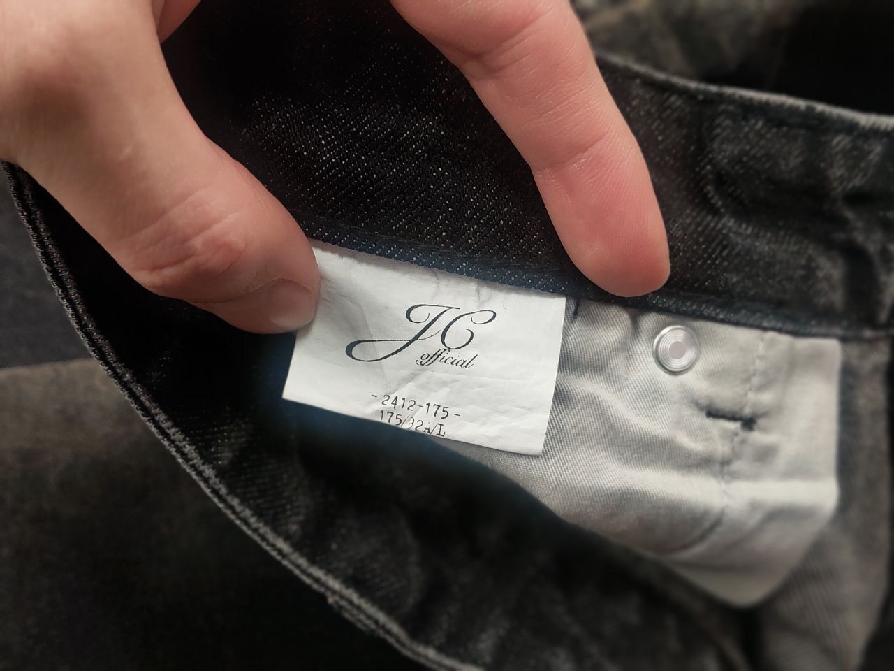 JCAESAR super baggy Black dye Denim Jeans rick owens LGB