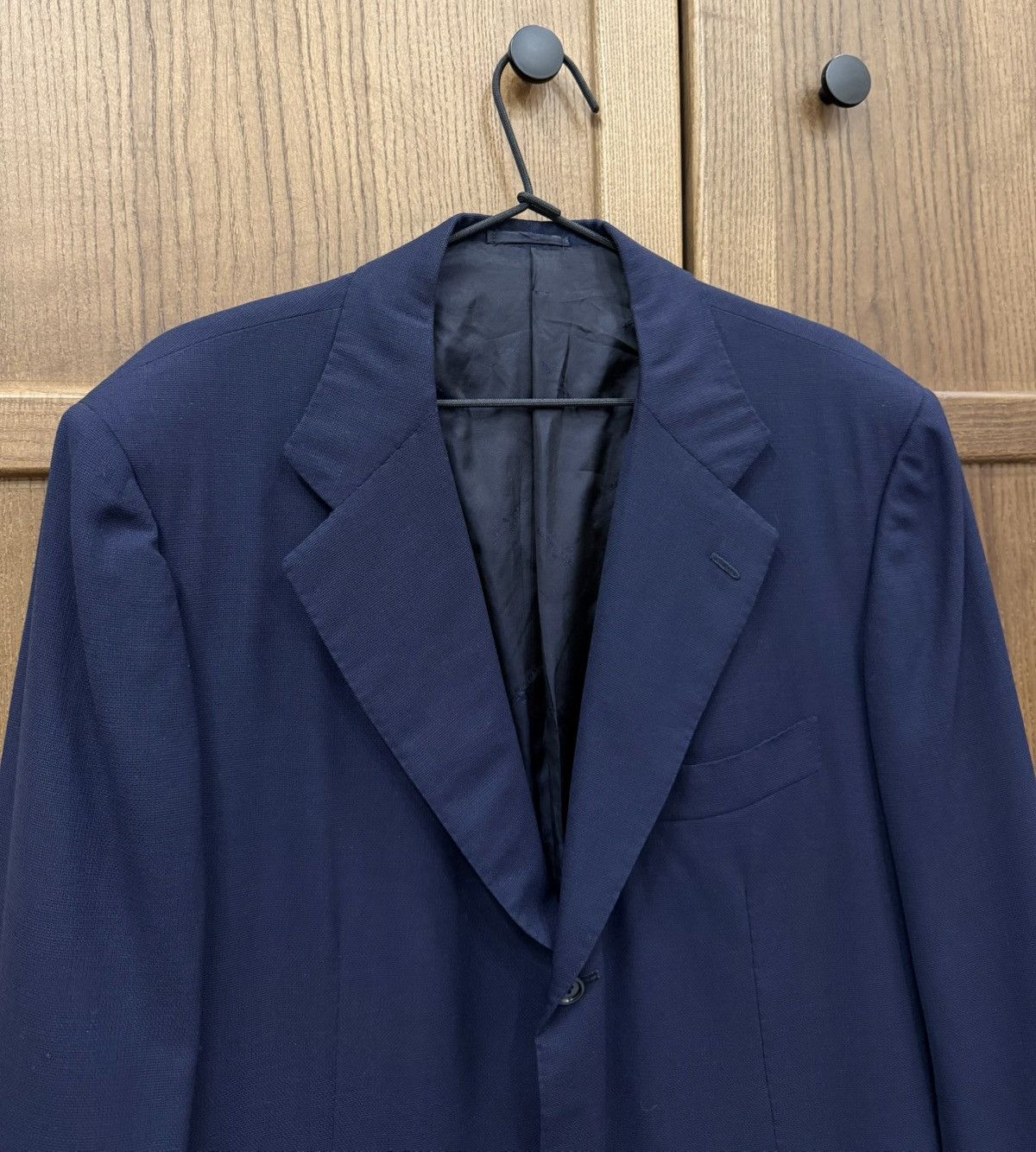 Kiton Kiton Napoli Navy Blue Wool Blazer Three Button Jacket Size 42R - 5 Thumbnail