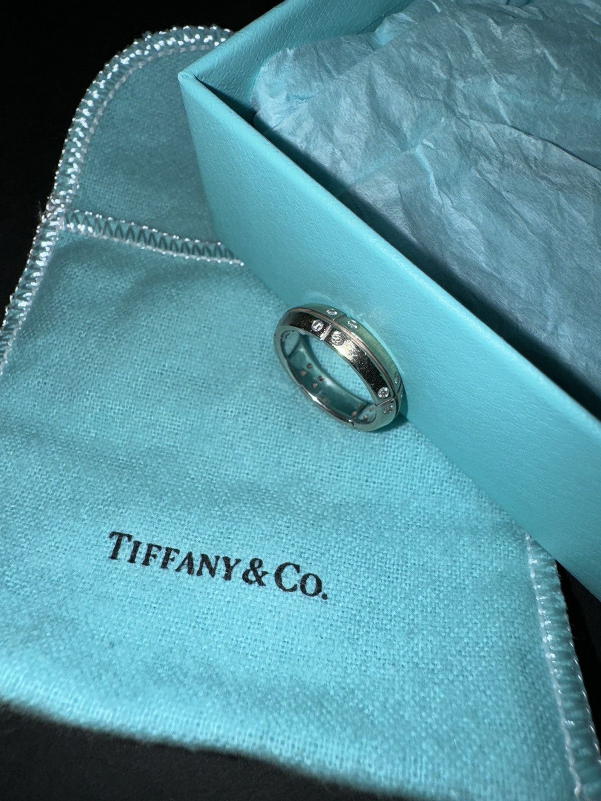 Tiffany & Co. Tiffany & CO White Gold Streamerica Ring Size ONE SIZE - 1 Thumbnail