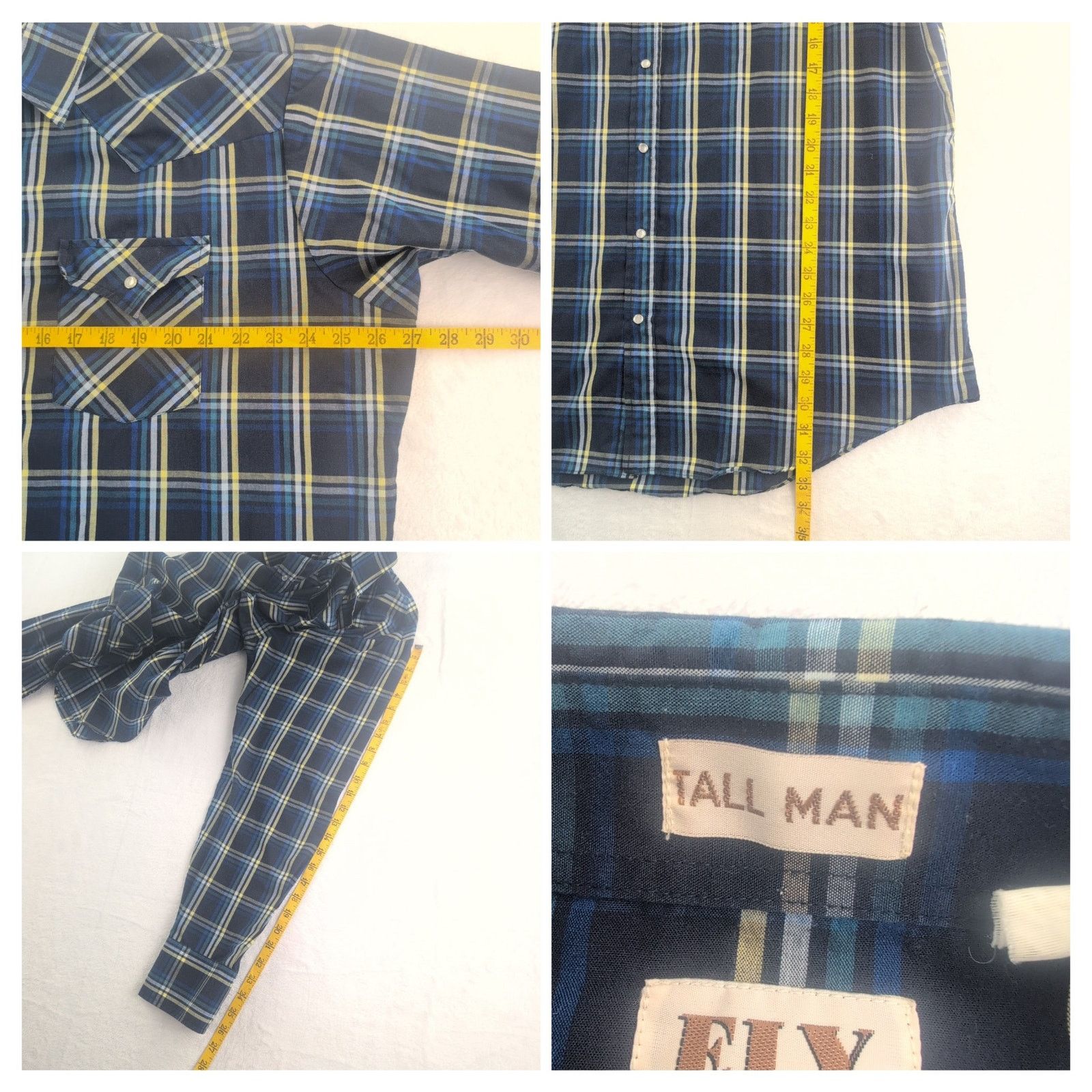 Other Ely Cattleman Western Pearl Snap FarmWorn Men's XL Tall Size US XL / EU 56 / 4 - 8 Thumbnail