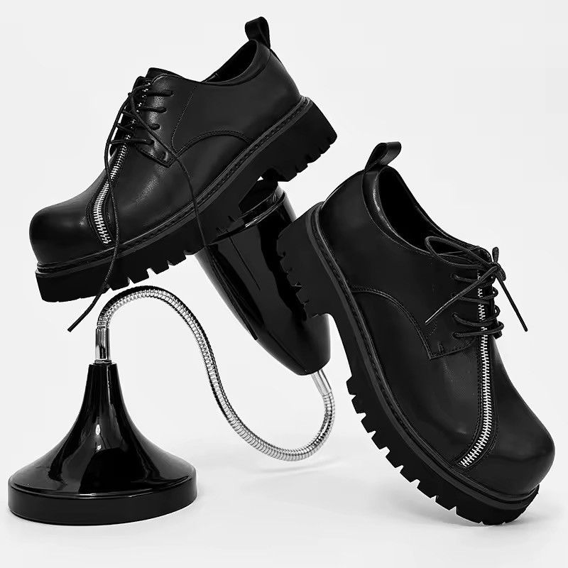 Leather Outdoor Zipper Designer Black Leather Boots Size US 9 / EU 42 - 7 Thumbnail