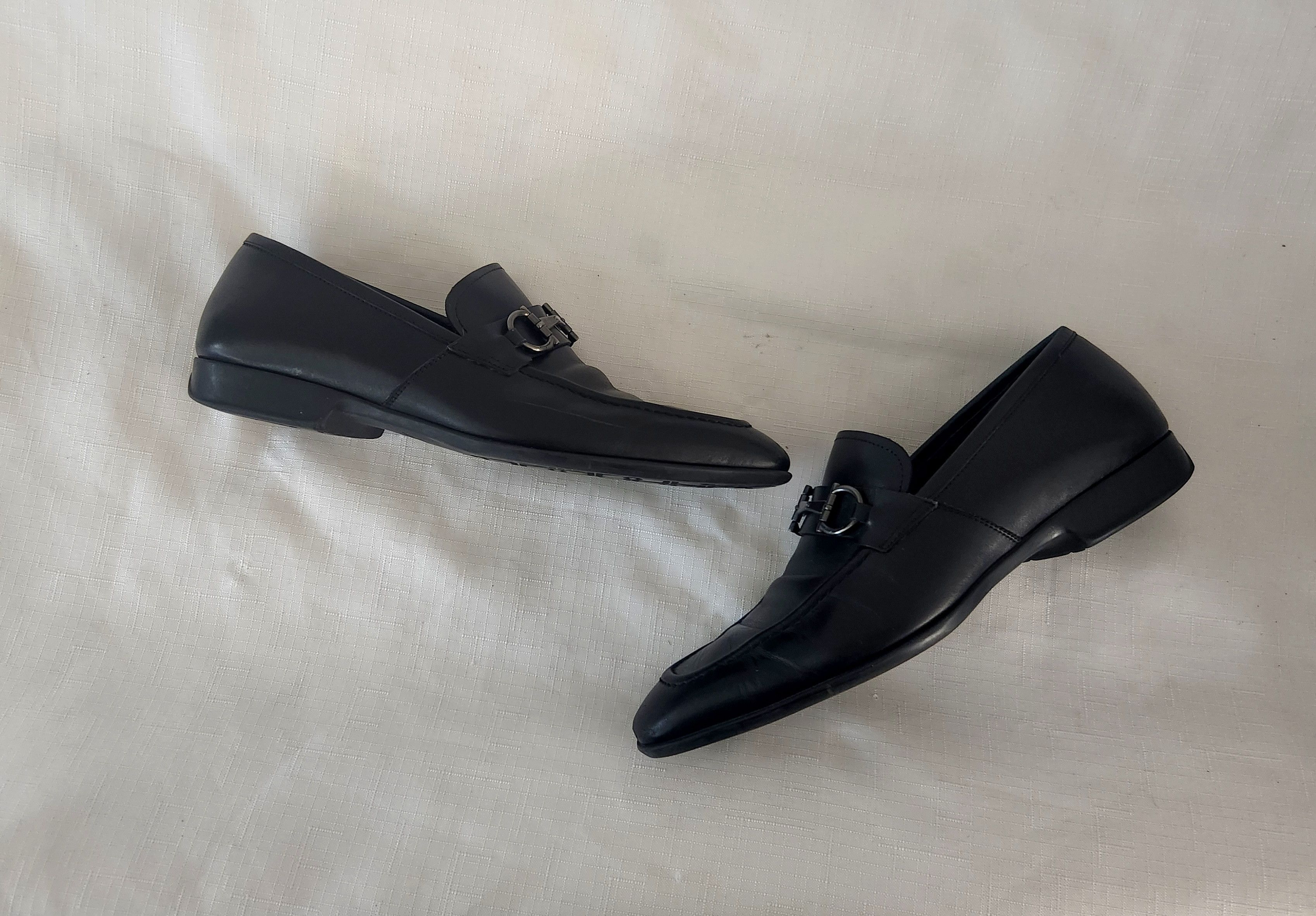 Designer × Salvatore Ferragamo Salvatore Ferragamo Men's Size 8 D Black Leather Loafers Size US 8 / EU 41 - 2 Thumbnail