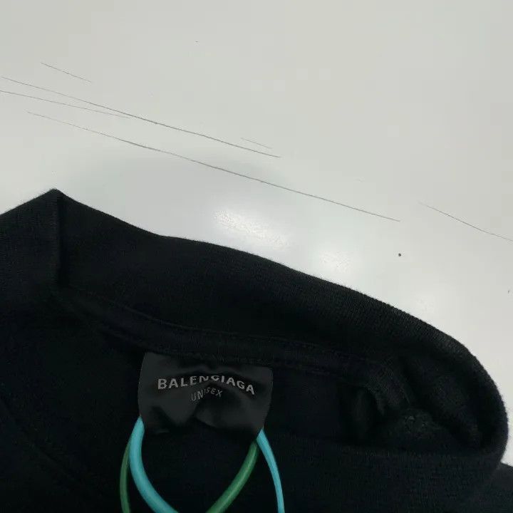 Balenciaga Balenciaga Black Short Sleeve Letter Print T-shirt 0079-250 Size US M / EU 48-50 / 2 - 4 Thumbnail